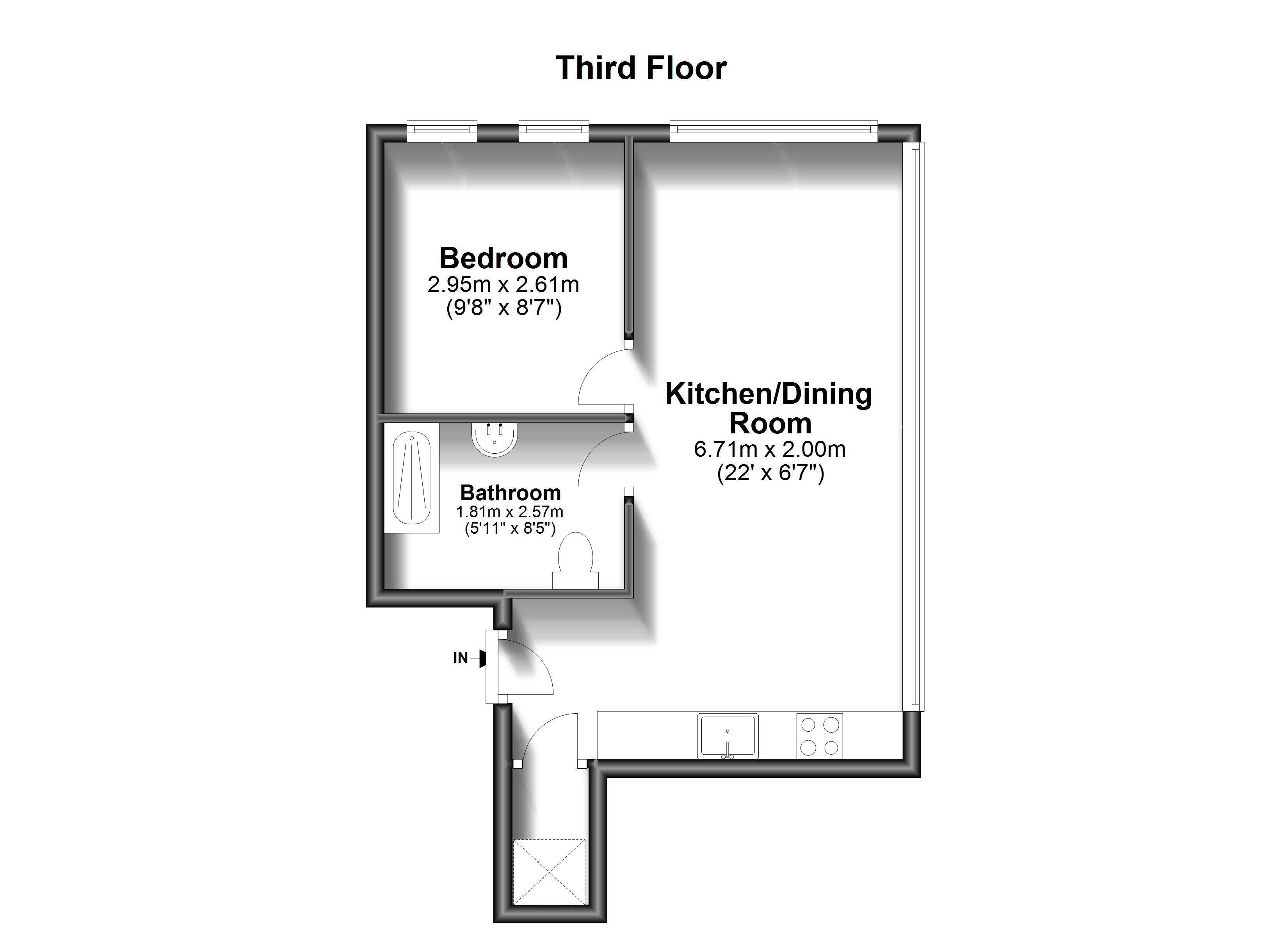 46, Warwick House, 67, Station Road, Redhill floorplan