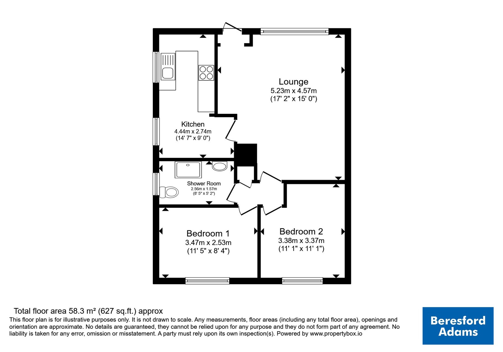 21, St. Davids Drive, Deeside floorplan