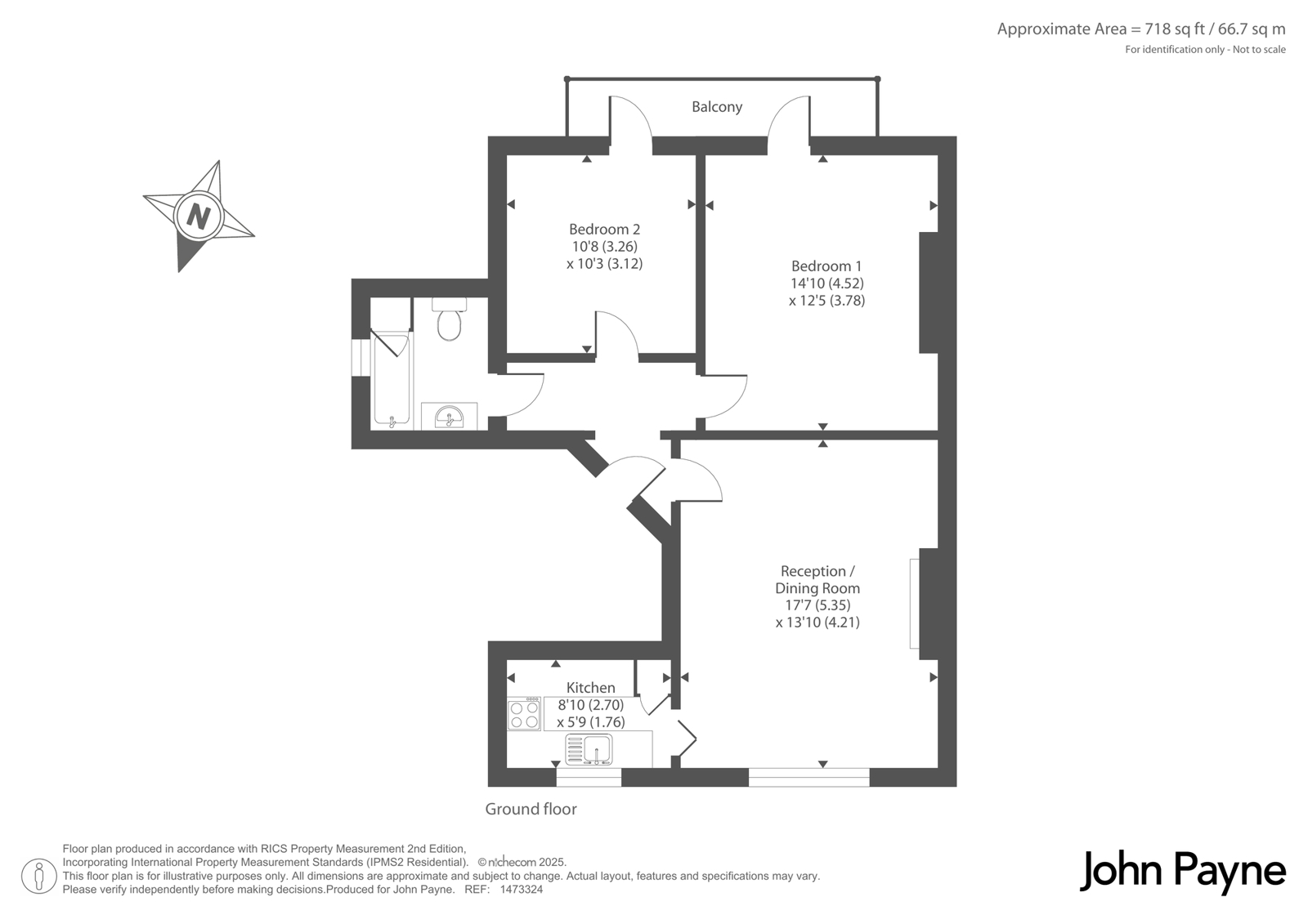 Flat B, 42, Shooters Hill Road, London floorplan