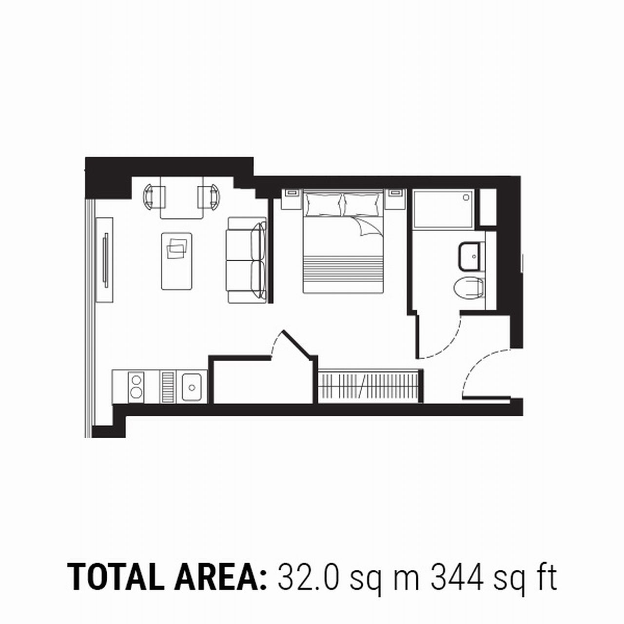 0 Bedrooms Studio to rent in Trinity Square, 23-59 Staines Road, Hounslow, Middlesex TW3