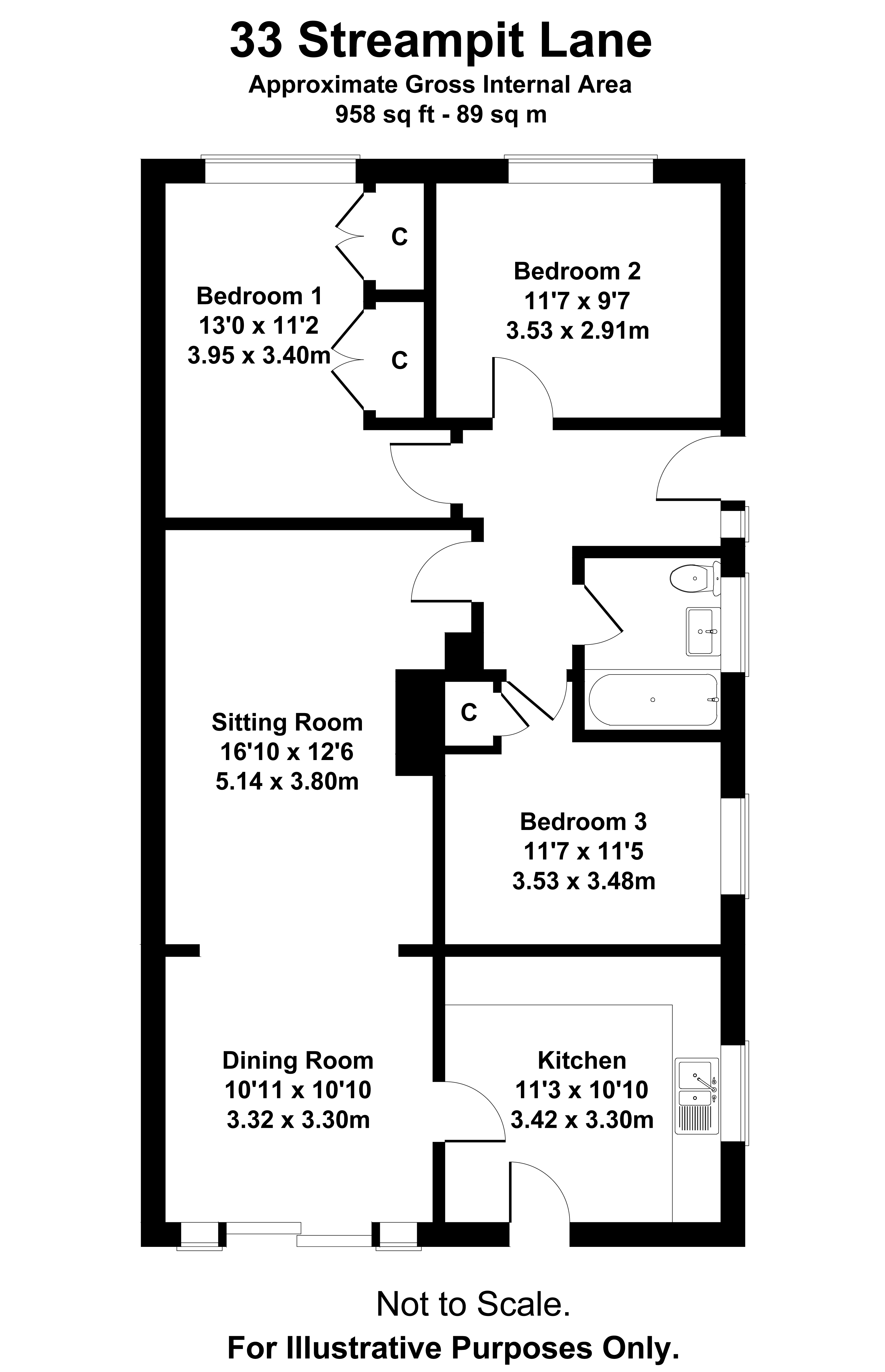 Sandhurst, Kent TN18, 3 bedroom semidetached bungalow for sale