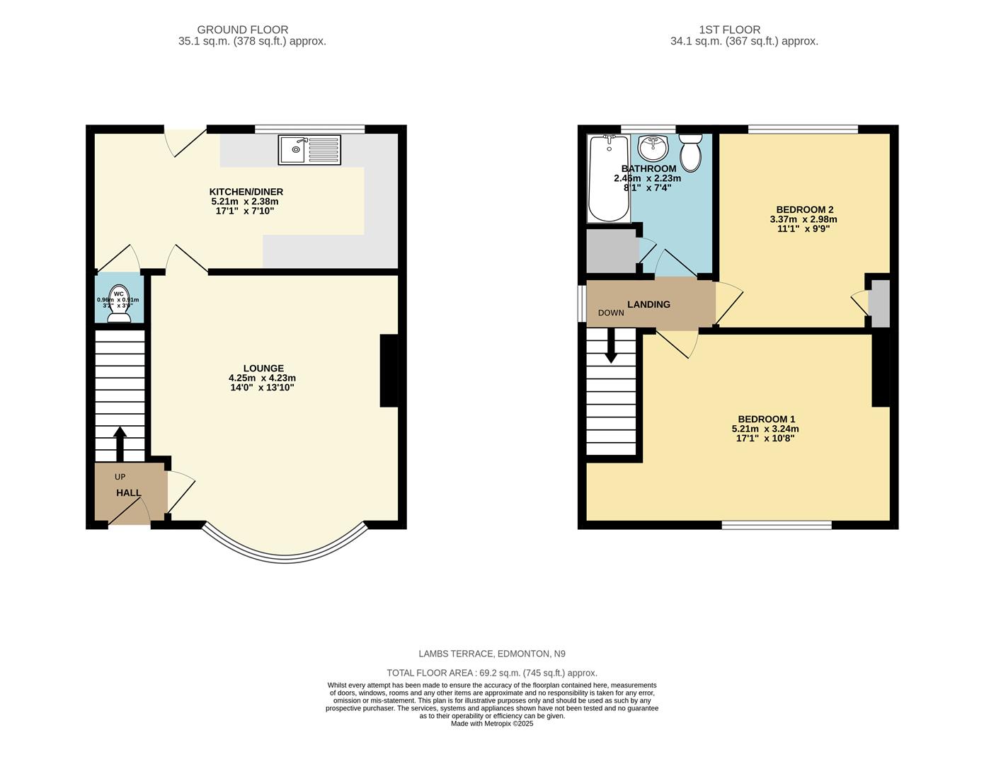 14, Lambs Terrace, Edmonton floorplan