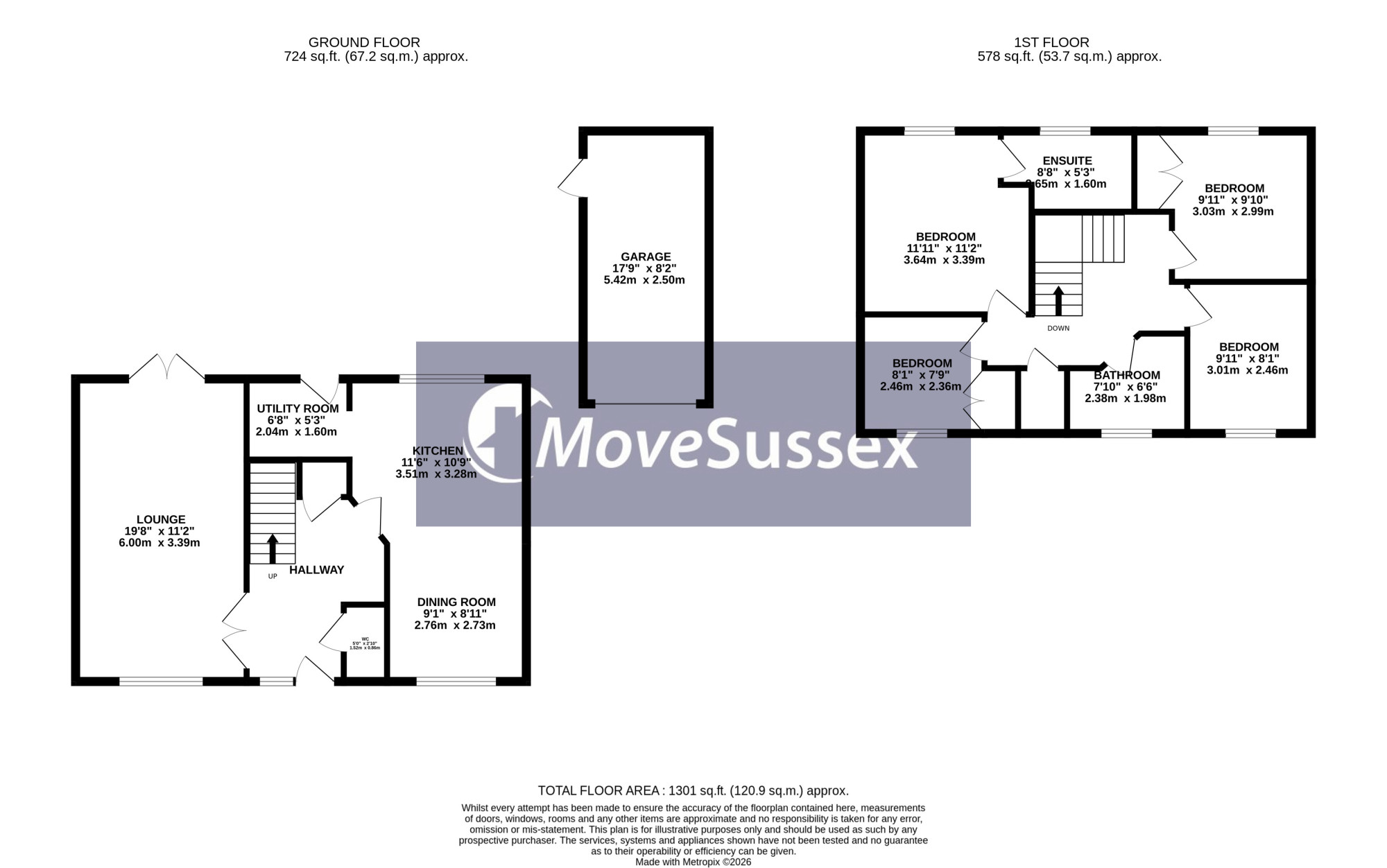 10, Berkley Avenue, Hailsham floorplan