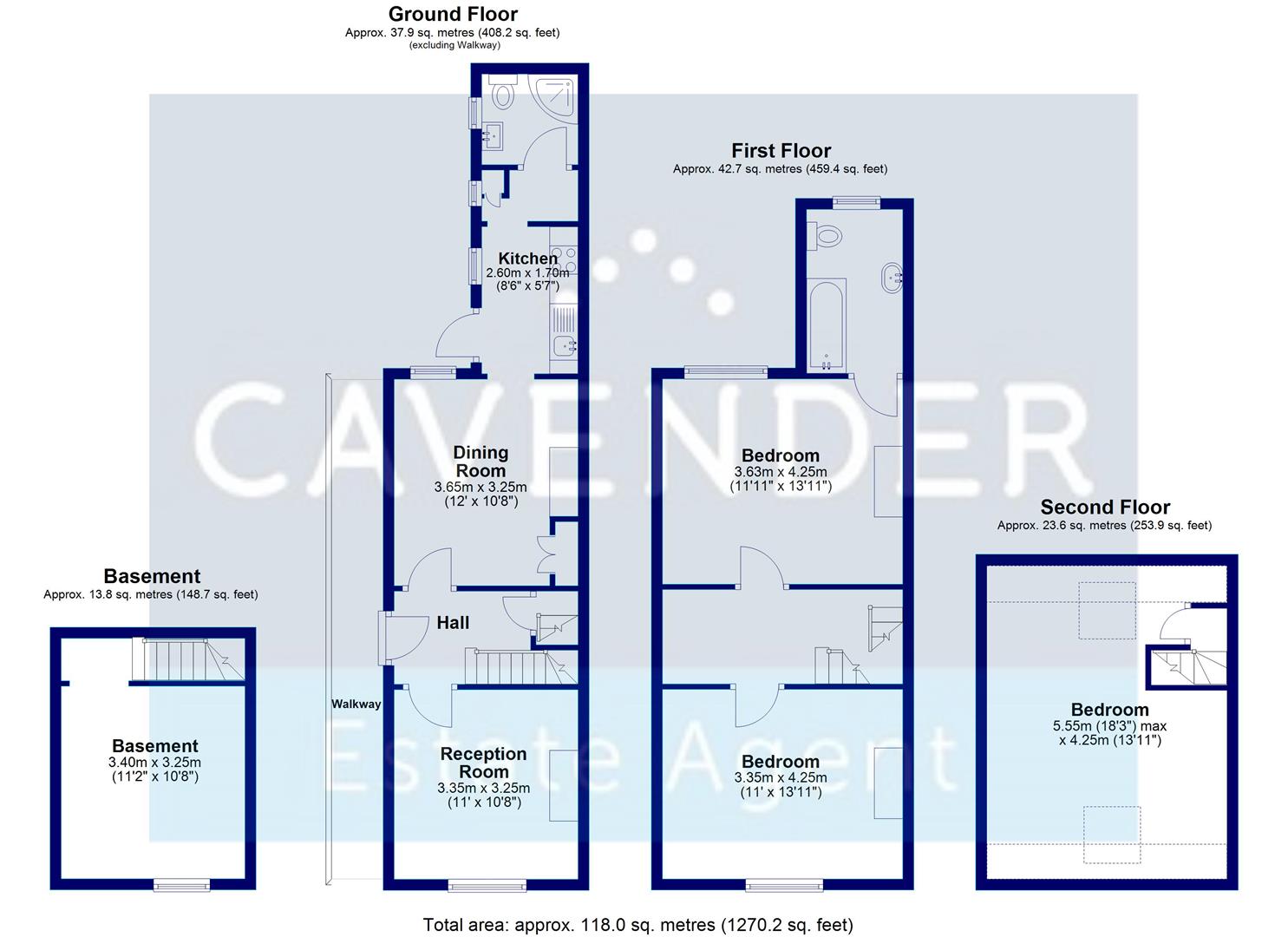 2, George Road, Guildford floorplan