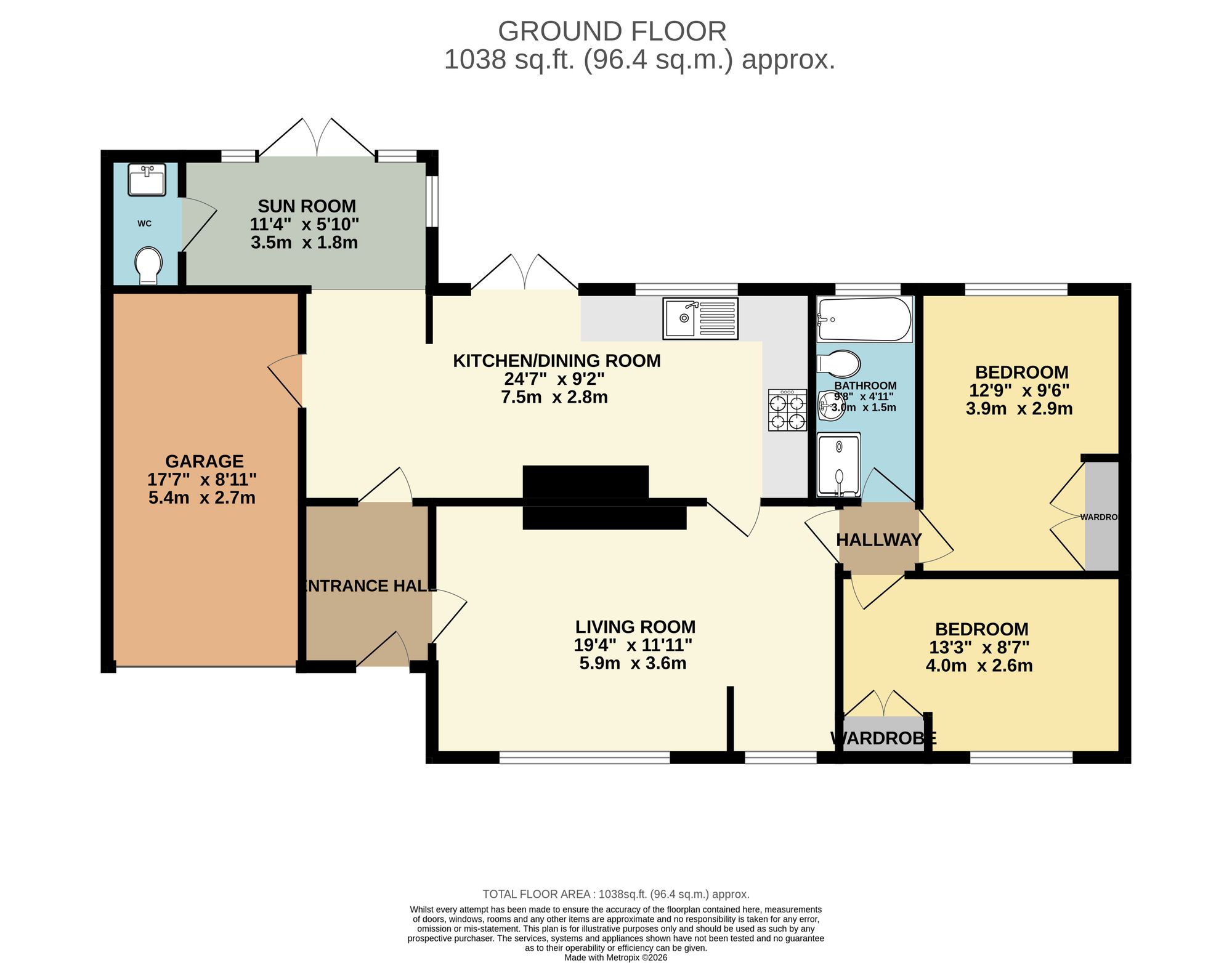 The Brackens North End, Taunton floorplan