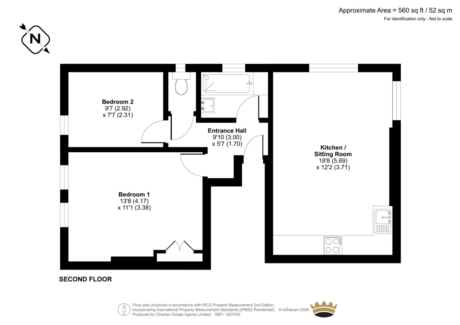 Flat 5, 25, Clermont Terrace, East Sussex floorplan