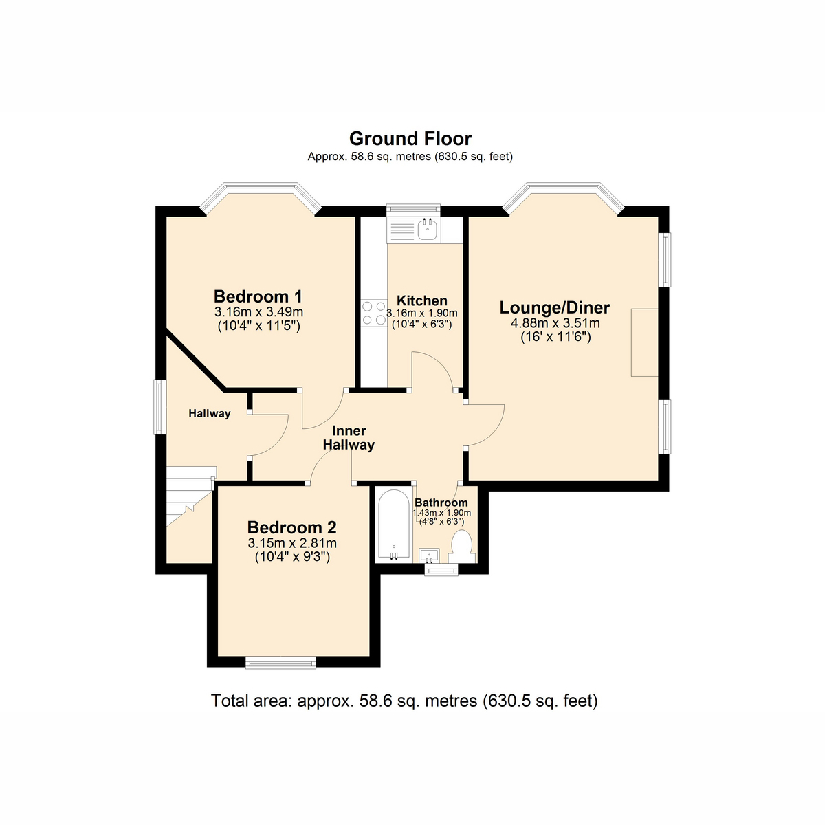 7b, Warleigh Avenue, Plymouth floorplan