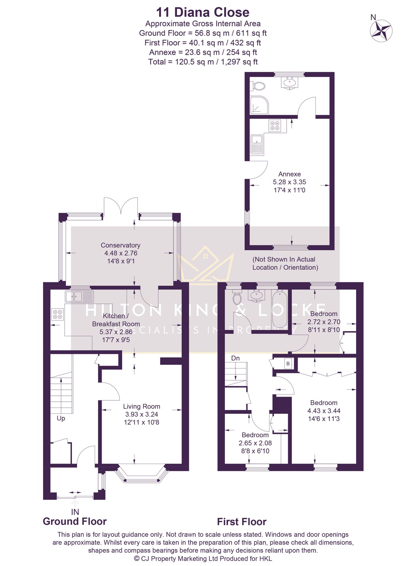 11, Diana Close, George Green floorplan
