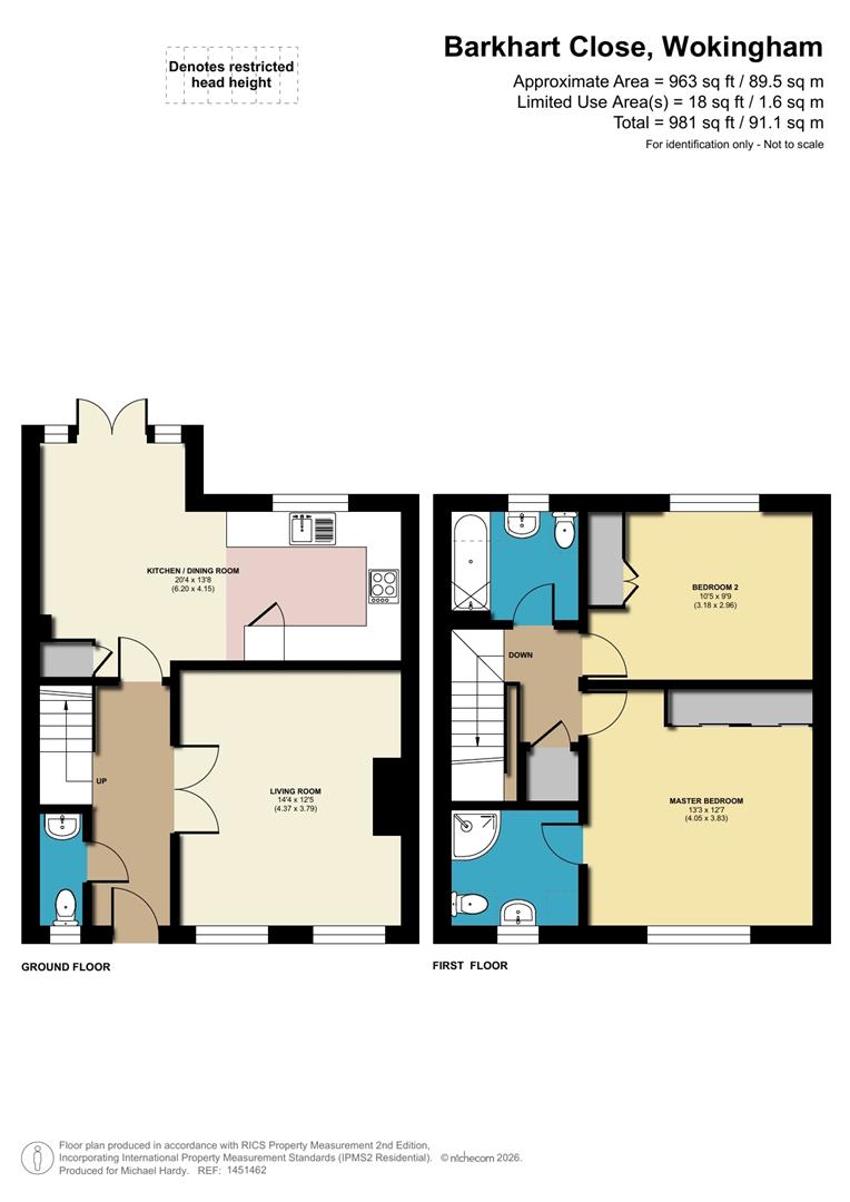 6, Barkhart Close, Wokingham floorplan
