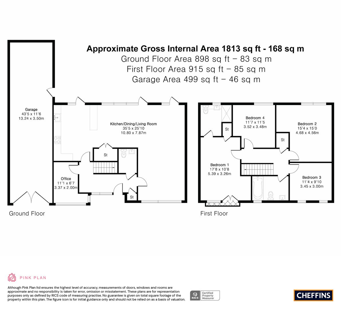 27, Vicarage Way, Trumpington floorplan