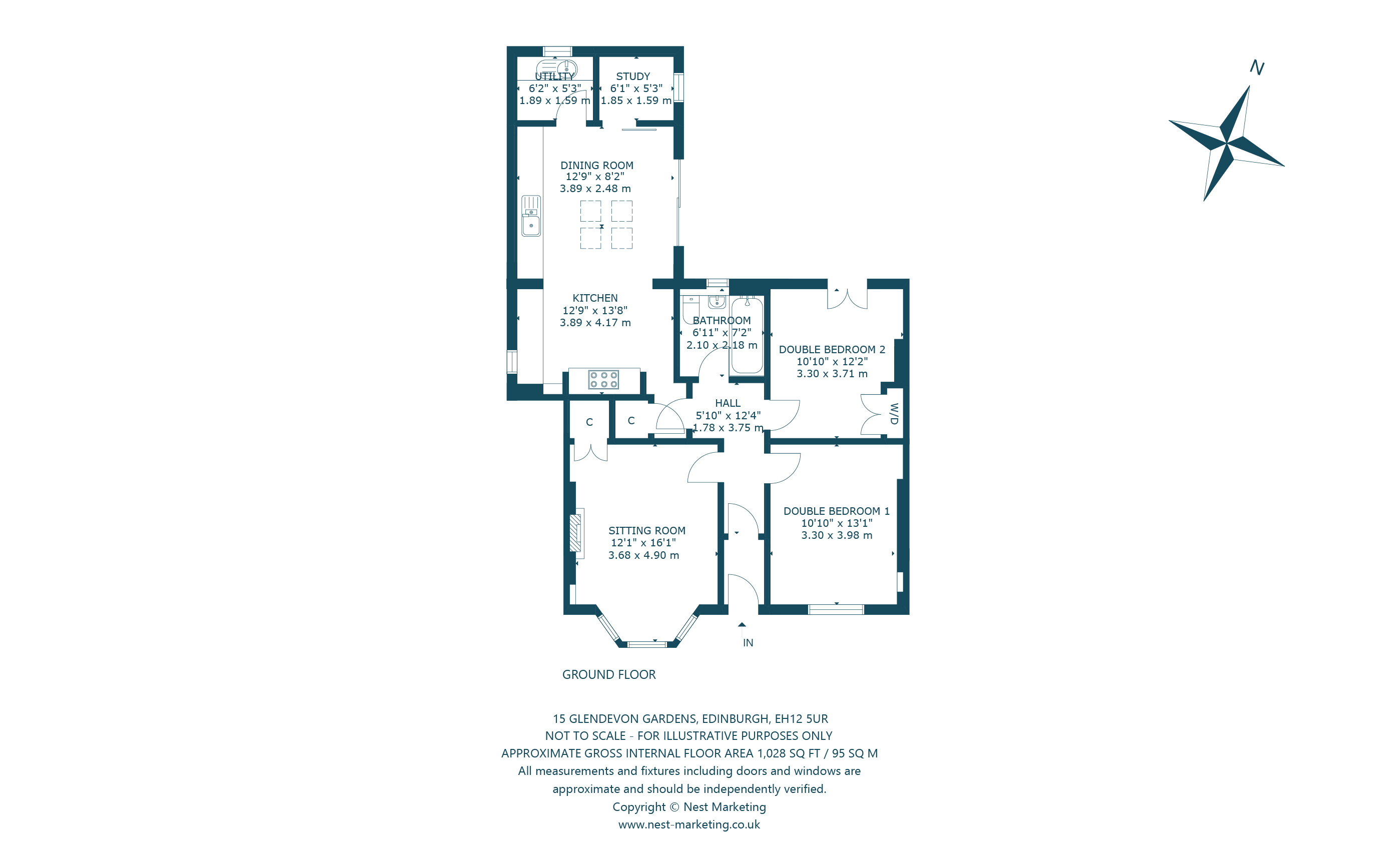 15, Glendevon Gardens, Edinburgh floorplan
