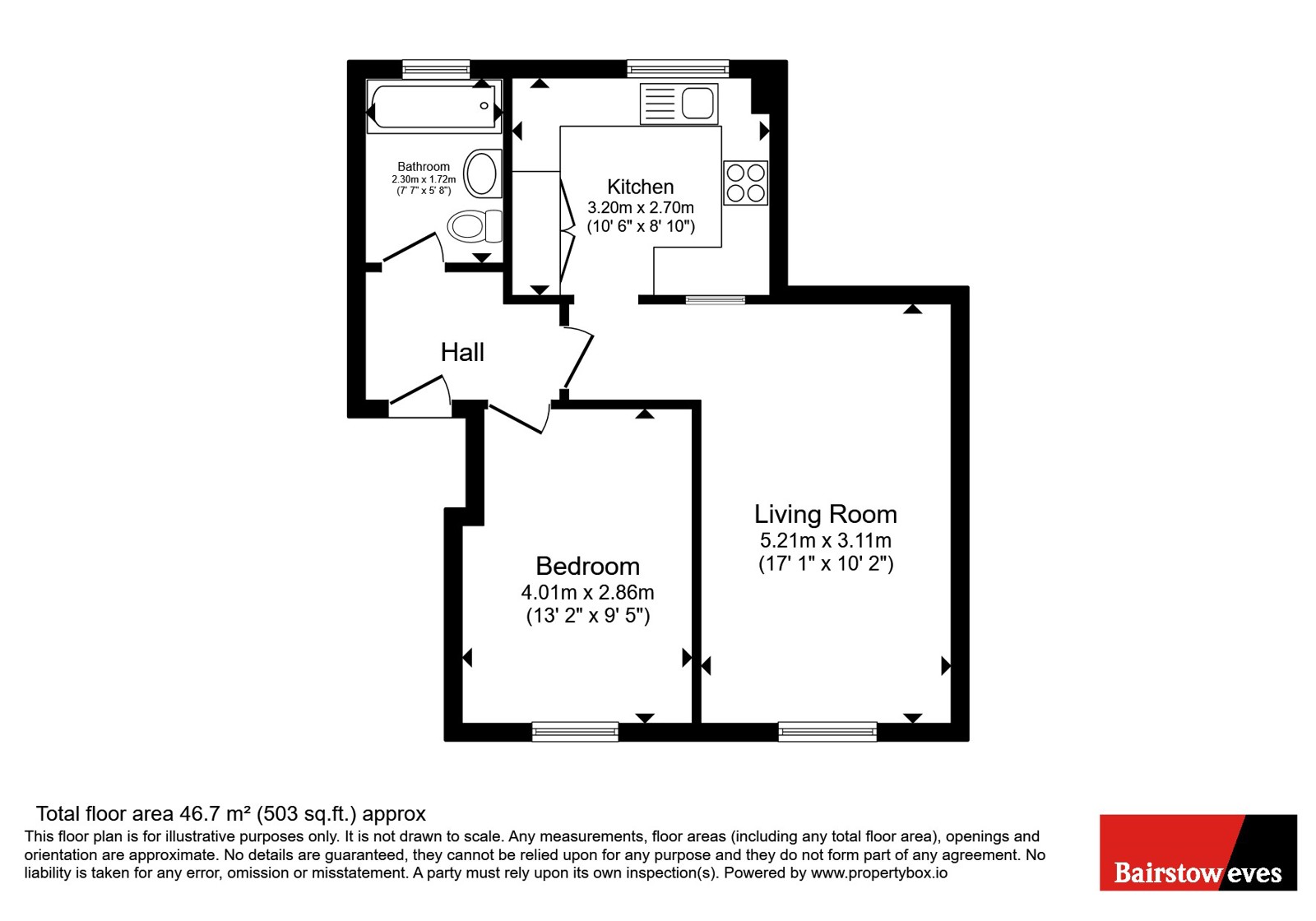 Flat 23 Wroxall Court,, Linnet Way, Essex floorplan
