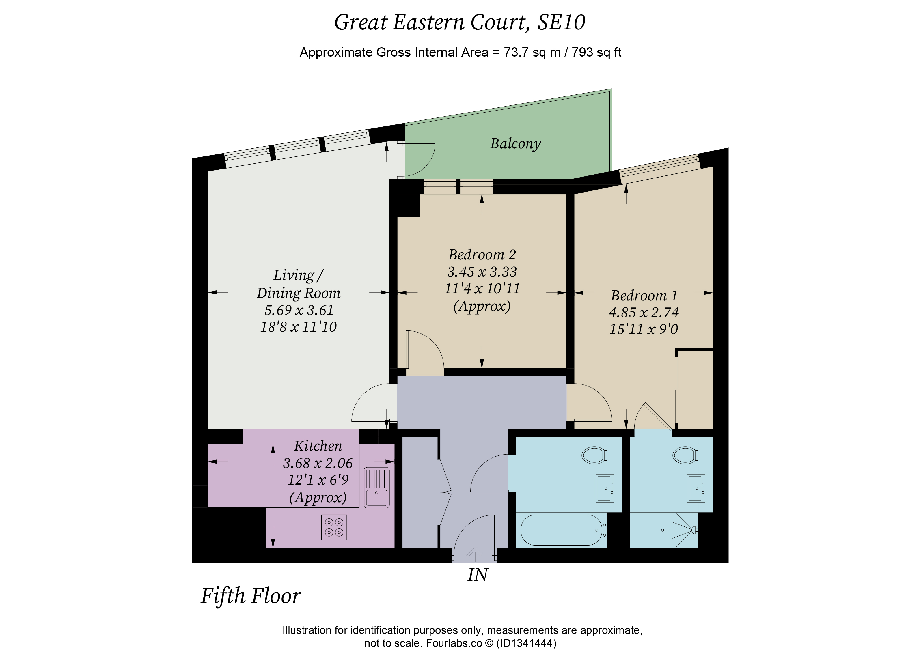 Springham Walk, London floorplan