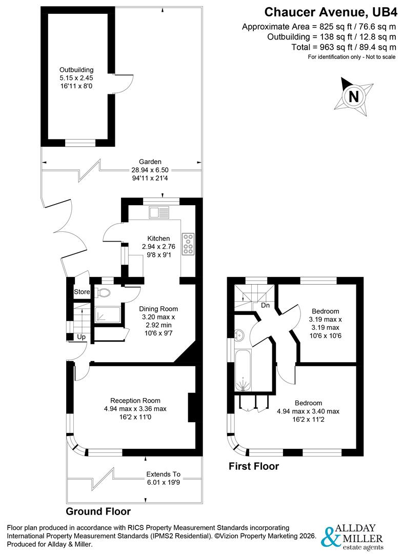40, Chaucer Avenue, Hayes floorplan