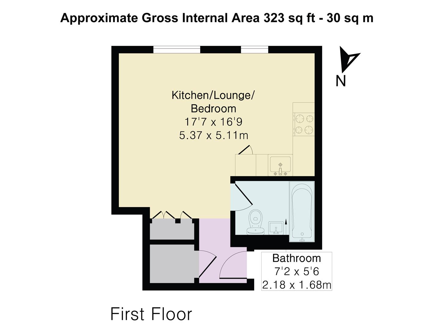 Flat 8, 222-228, Maybank Road, London floorplan