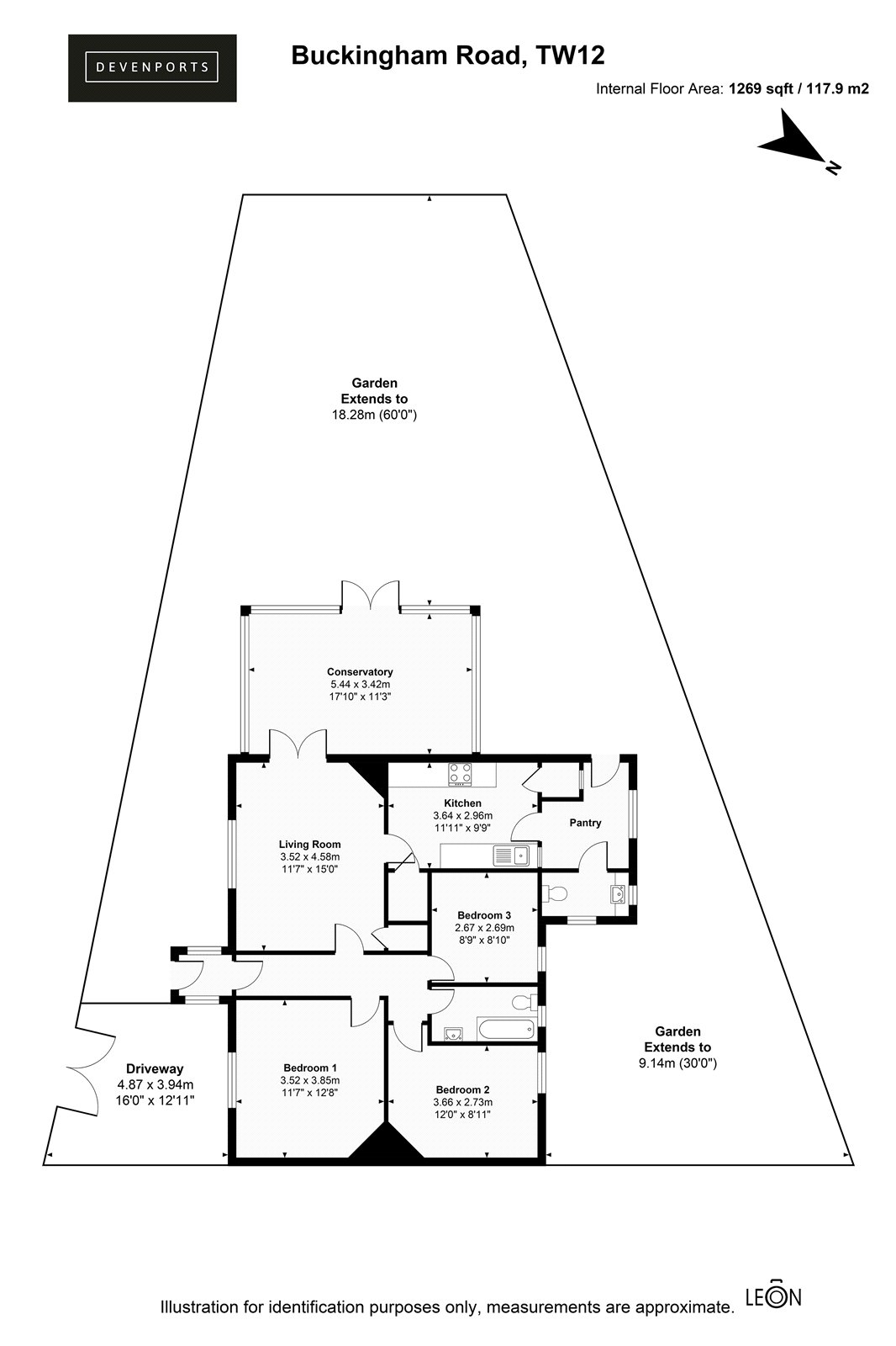 228, Buckingham Road, Hampton floorplan