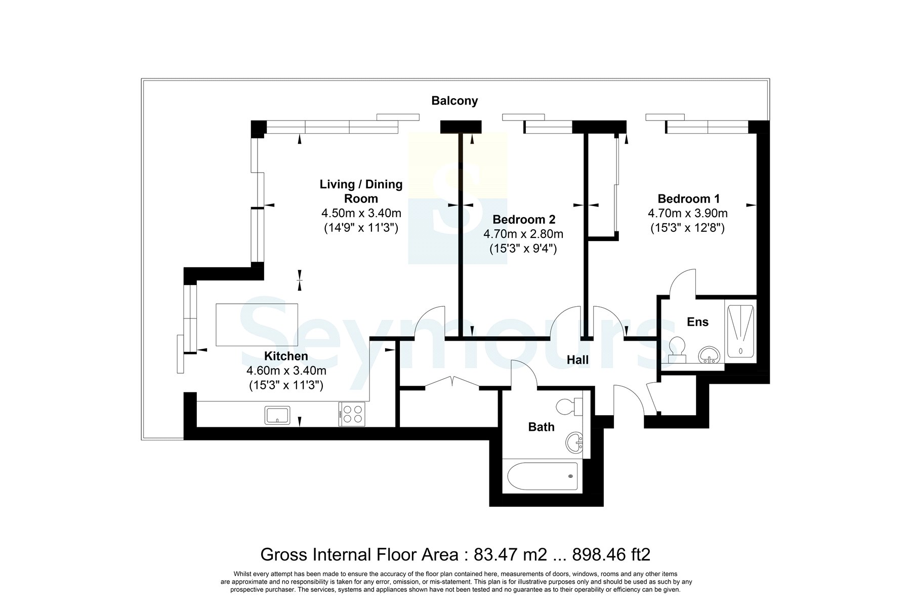 Flat 25,, Hazel House, Woking floorplan