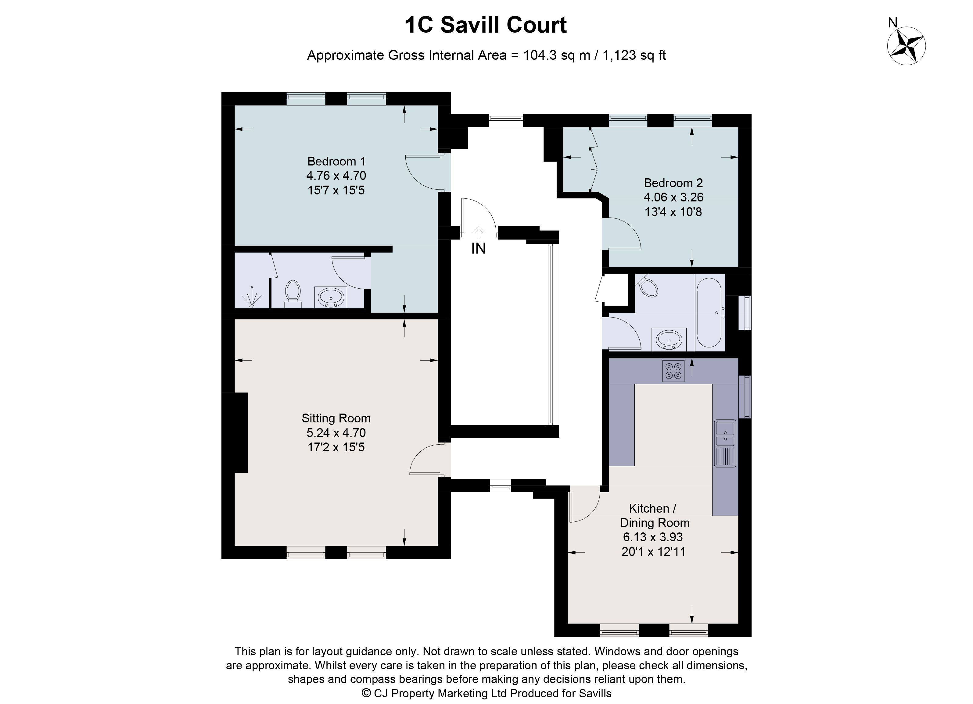 1C,, Savill Court 1-3, Henley-on-Thames floorplan