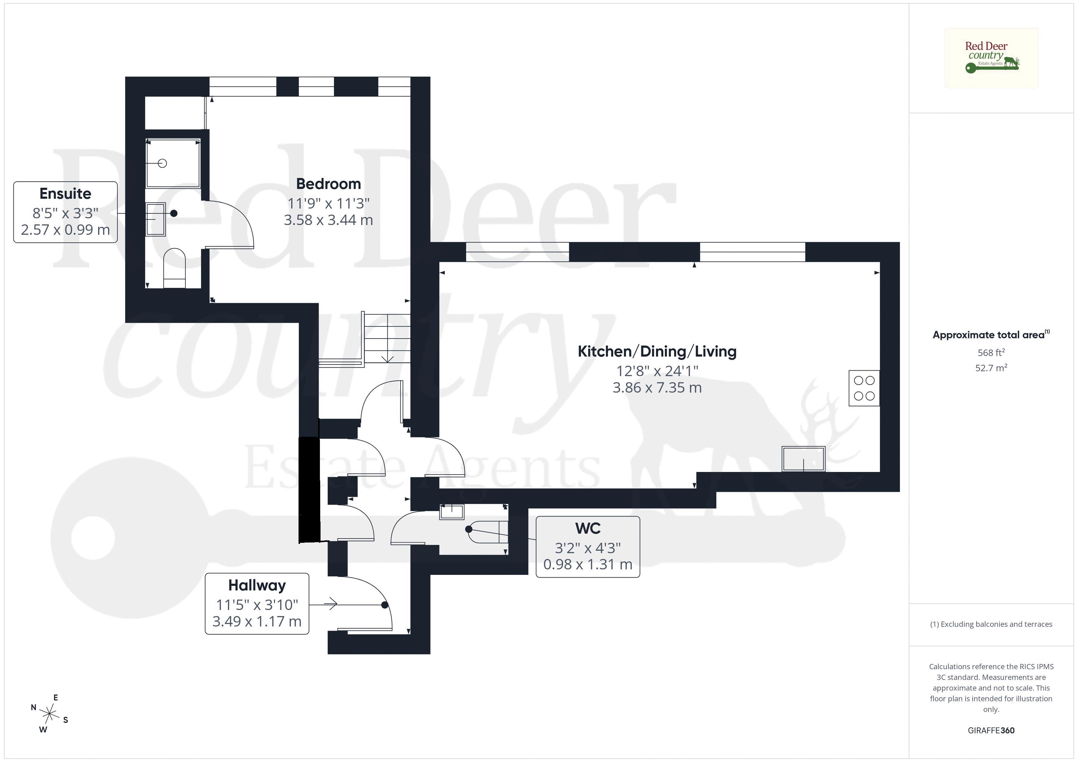 Apartment 2, Irnham Court, Townsend Road, Minehead floorplan