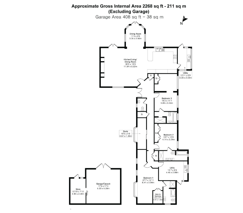 The Willows, 149, Winchester Road, Alton floorplan