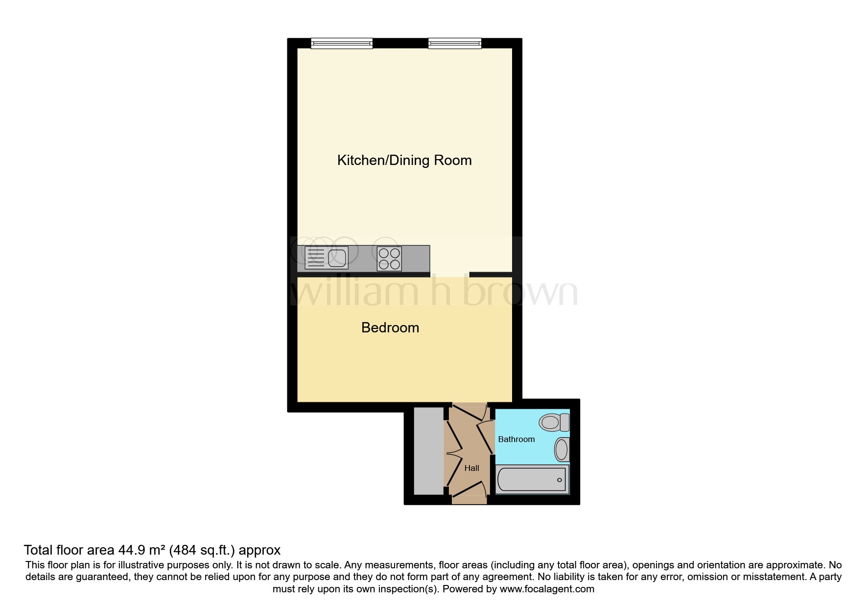 Flat 13, Deacons House, 61, High Road, Broxbourne floorplan