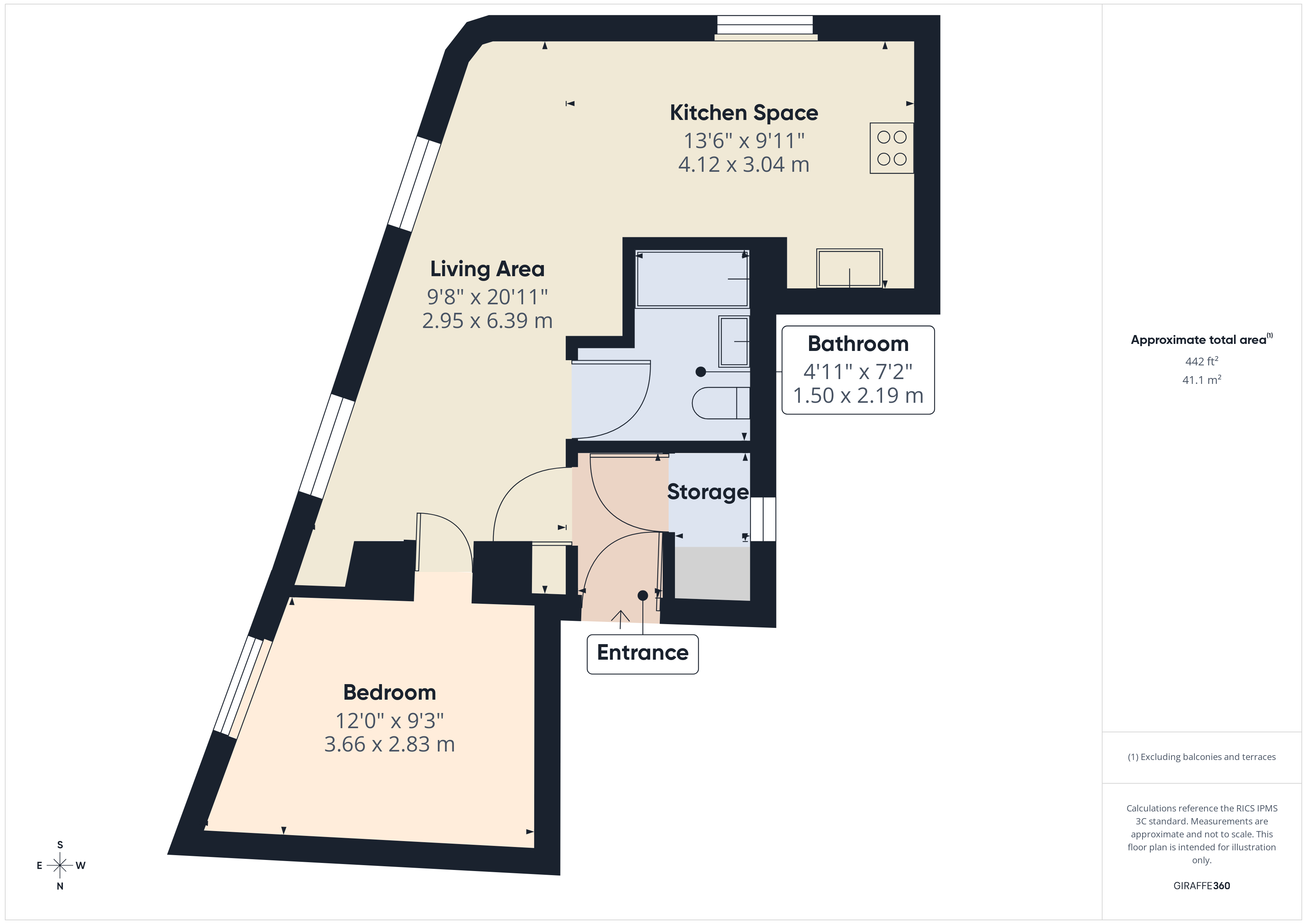 13, Castle Apartments, Bridgwater floorplan