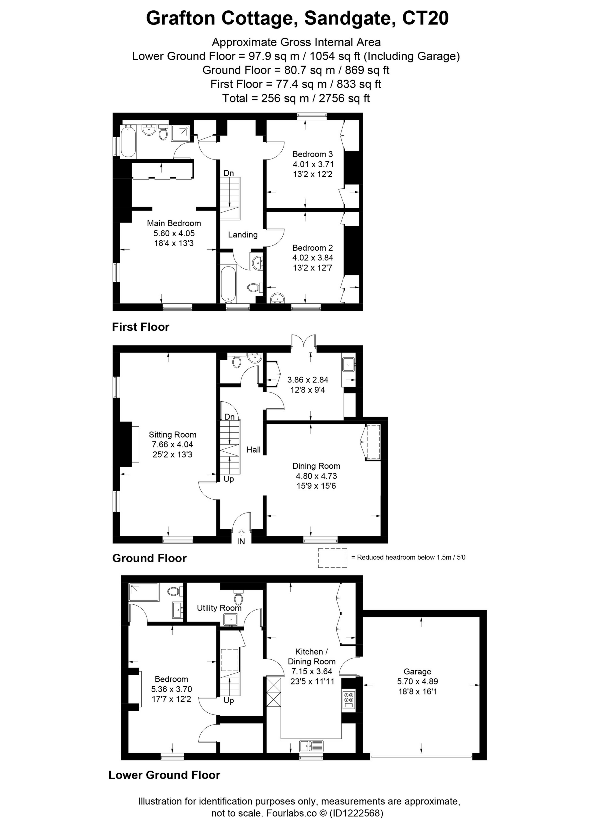 Grafton Cottage, Sandgate Esplanade, Sandgate floorplan