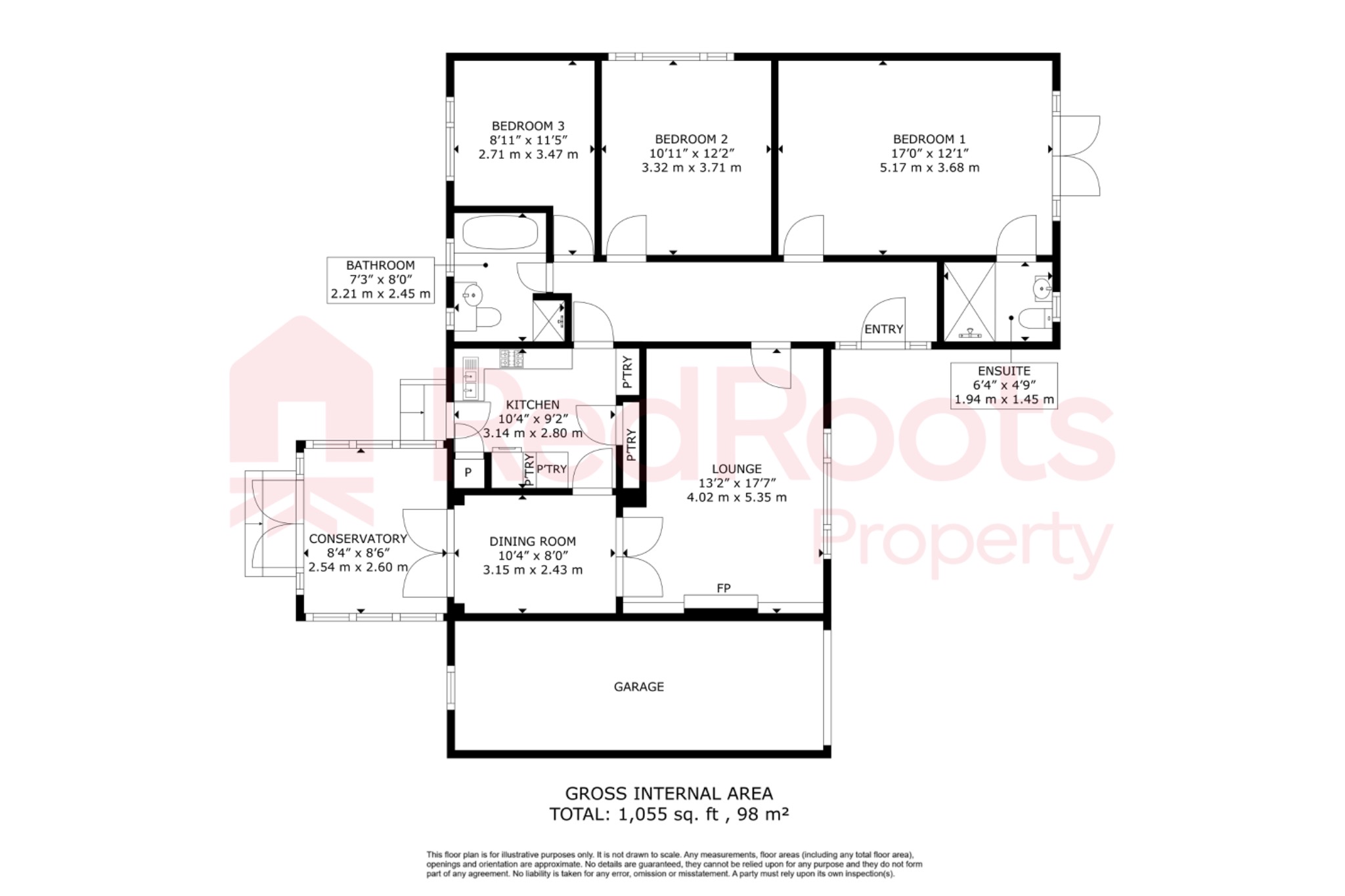 47 Hallgarth Road, Thorpe Audlin, West Yorkshire floorplan