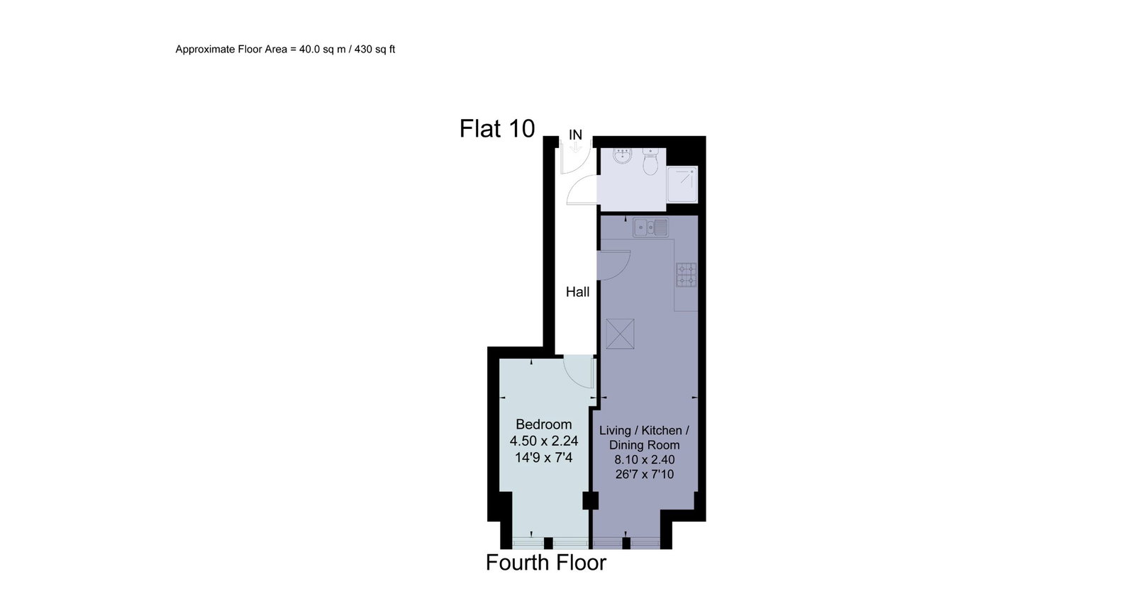 Apartment 10,3-7, New Canal, Salisbury floorplan