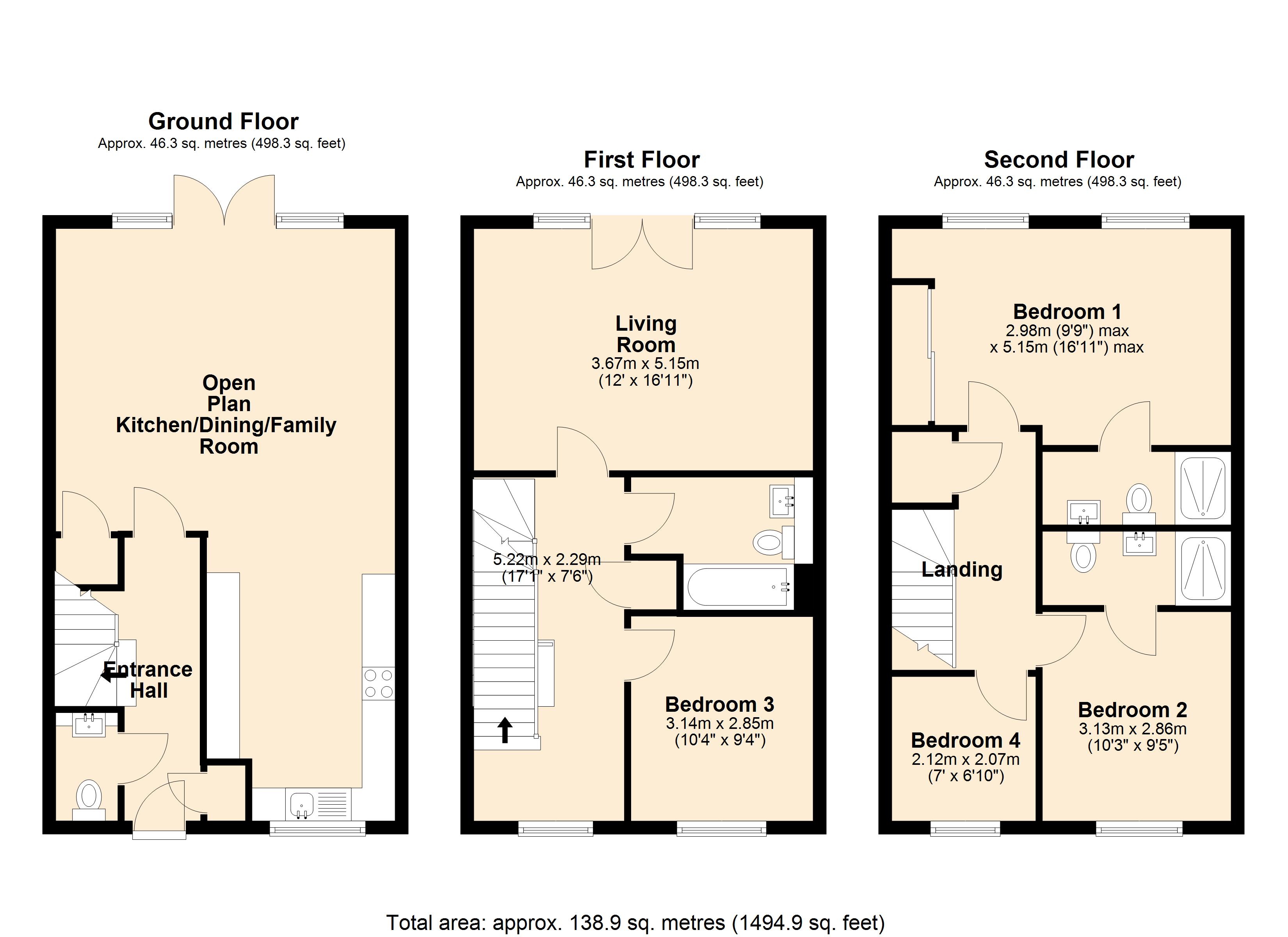 2, The Paddock, Wiltshire floorplan