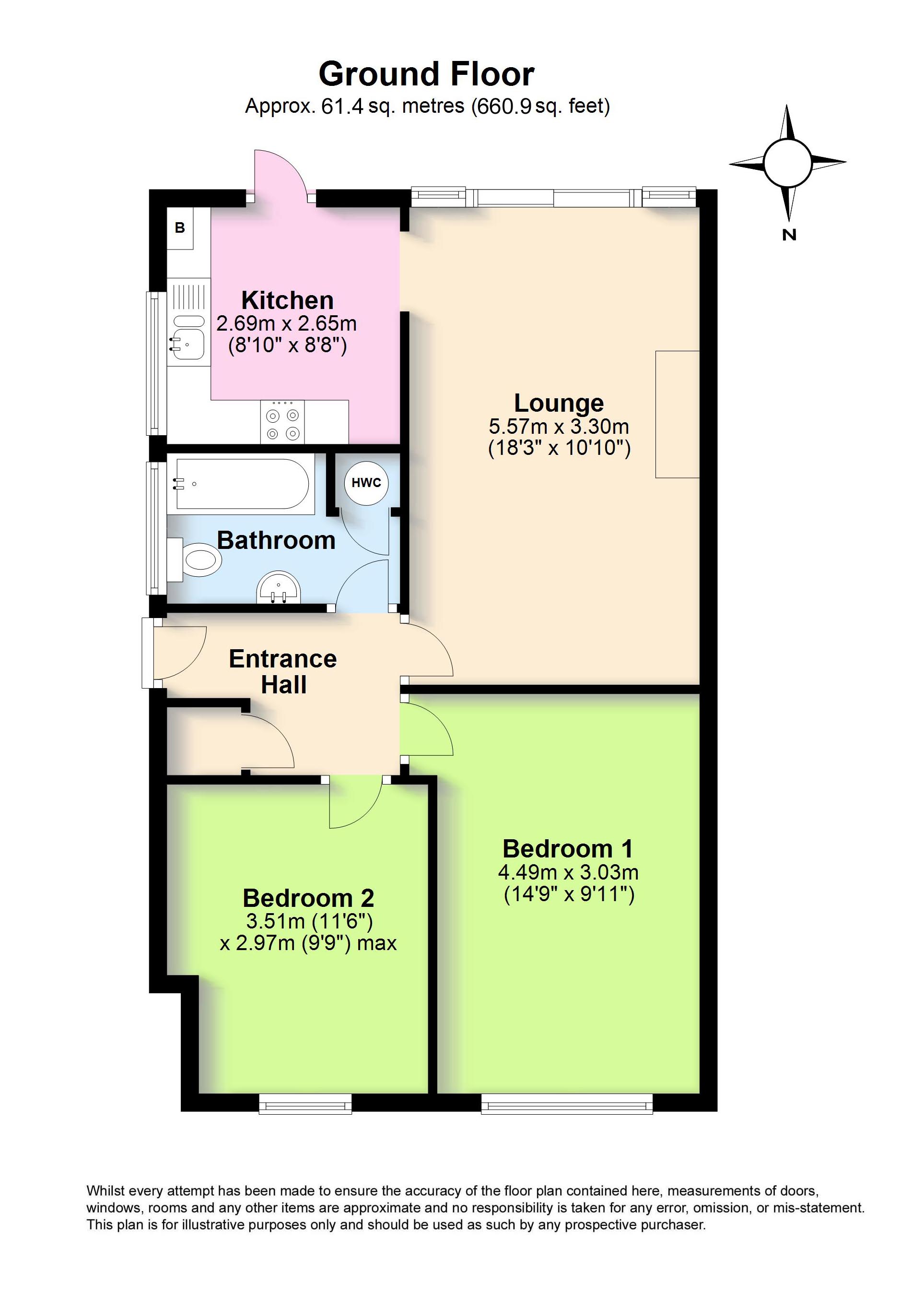 Southwater Close, GoringBySea, Worthing, West Sussex BN12, 2 bedroom bungalow for sale