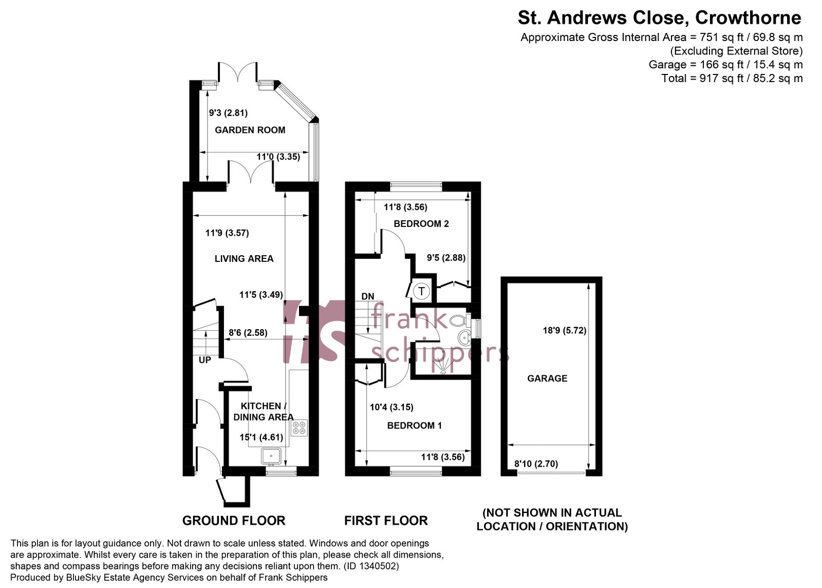 33, St. Andrews Close, Crowthorne floorplan