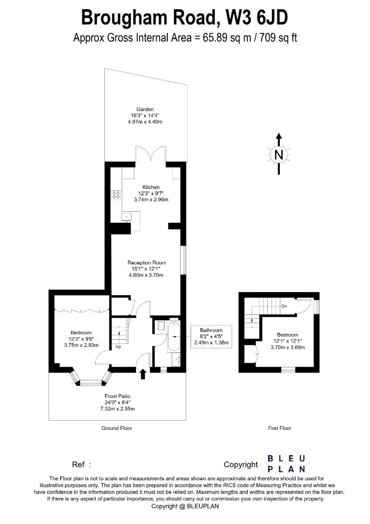 Flat 2, 25, Brougham Road, Acton floorplan