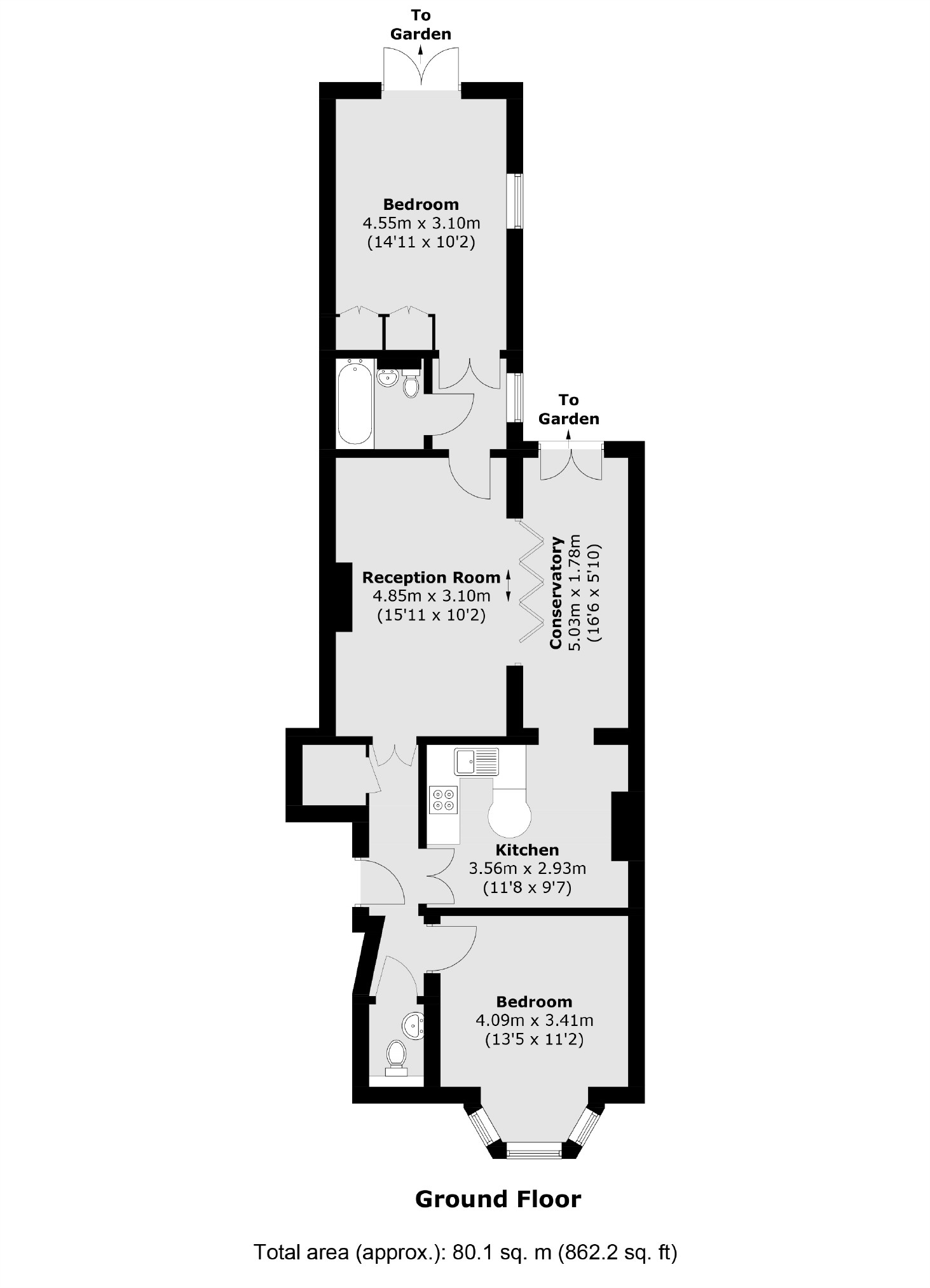 Kennington Park Place, London SE11, 2 bedroom flat for sale 65015322