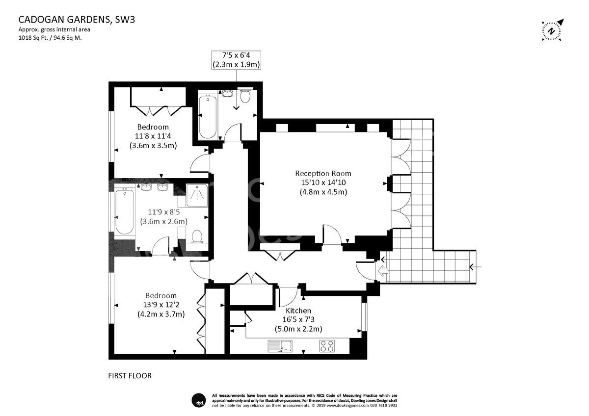 2 Bedrooms Flat to rent in Cadogan Gardens, London SW3