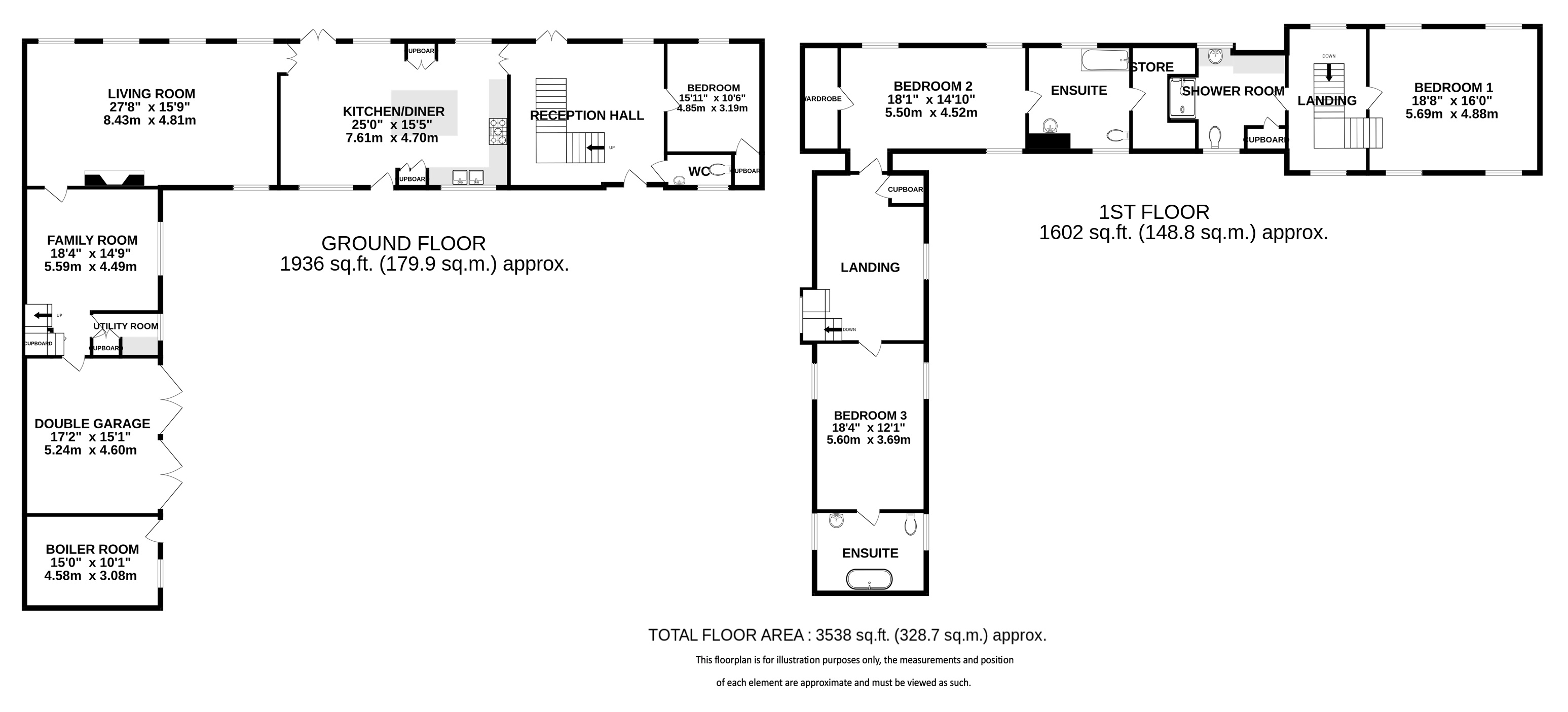 Stable Cottage, Noake Mill Lane, Water End floorplan