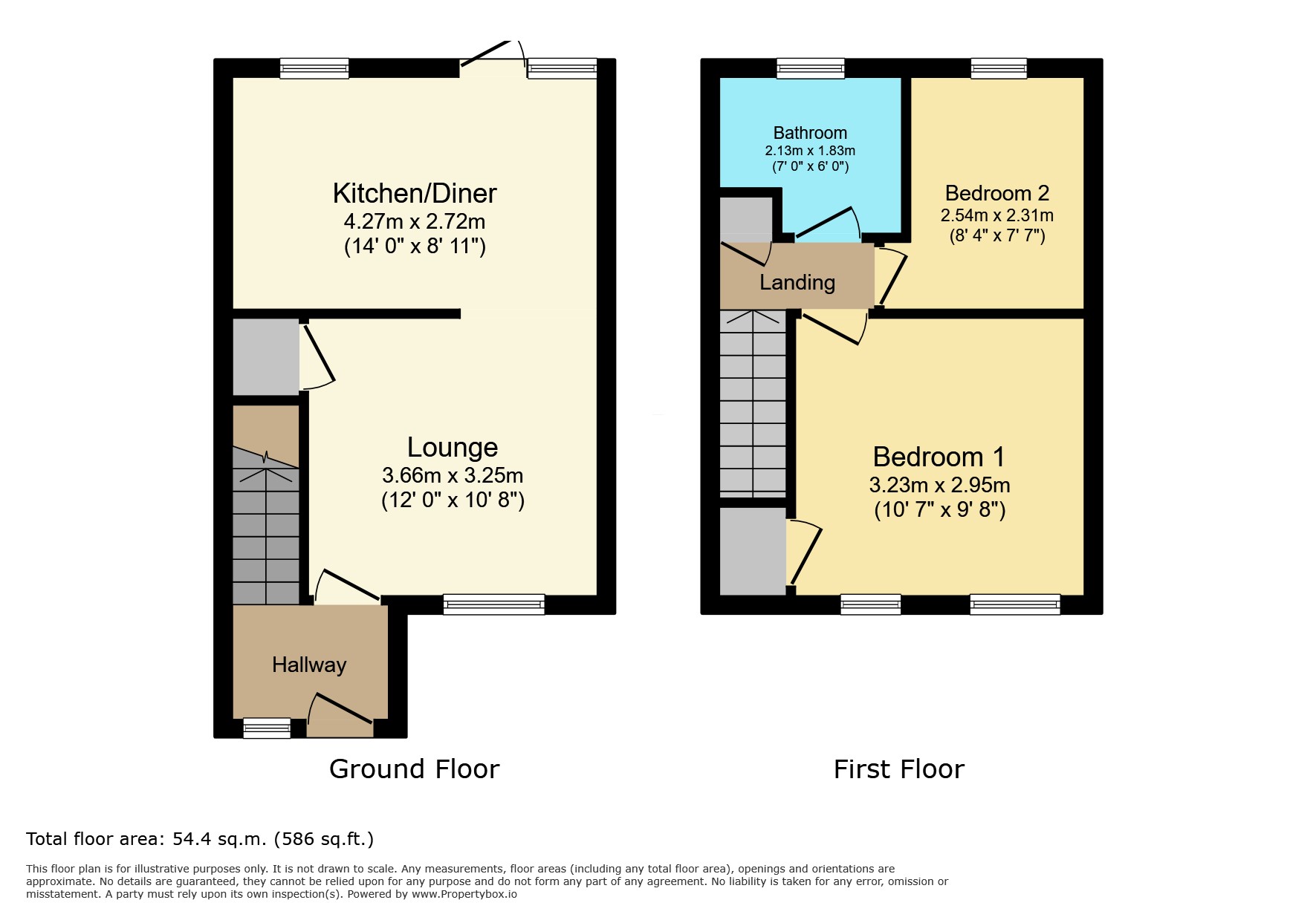 45 St. Columba Way, Leicester floorplan