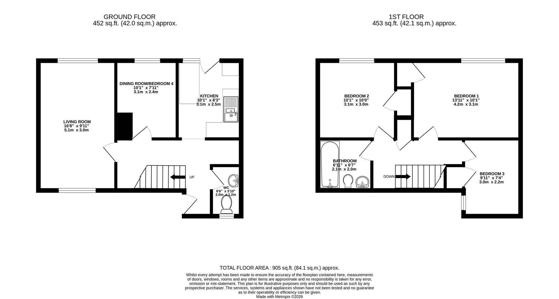 22, Milton Close, Basingstoke floorplan