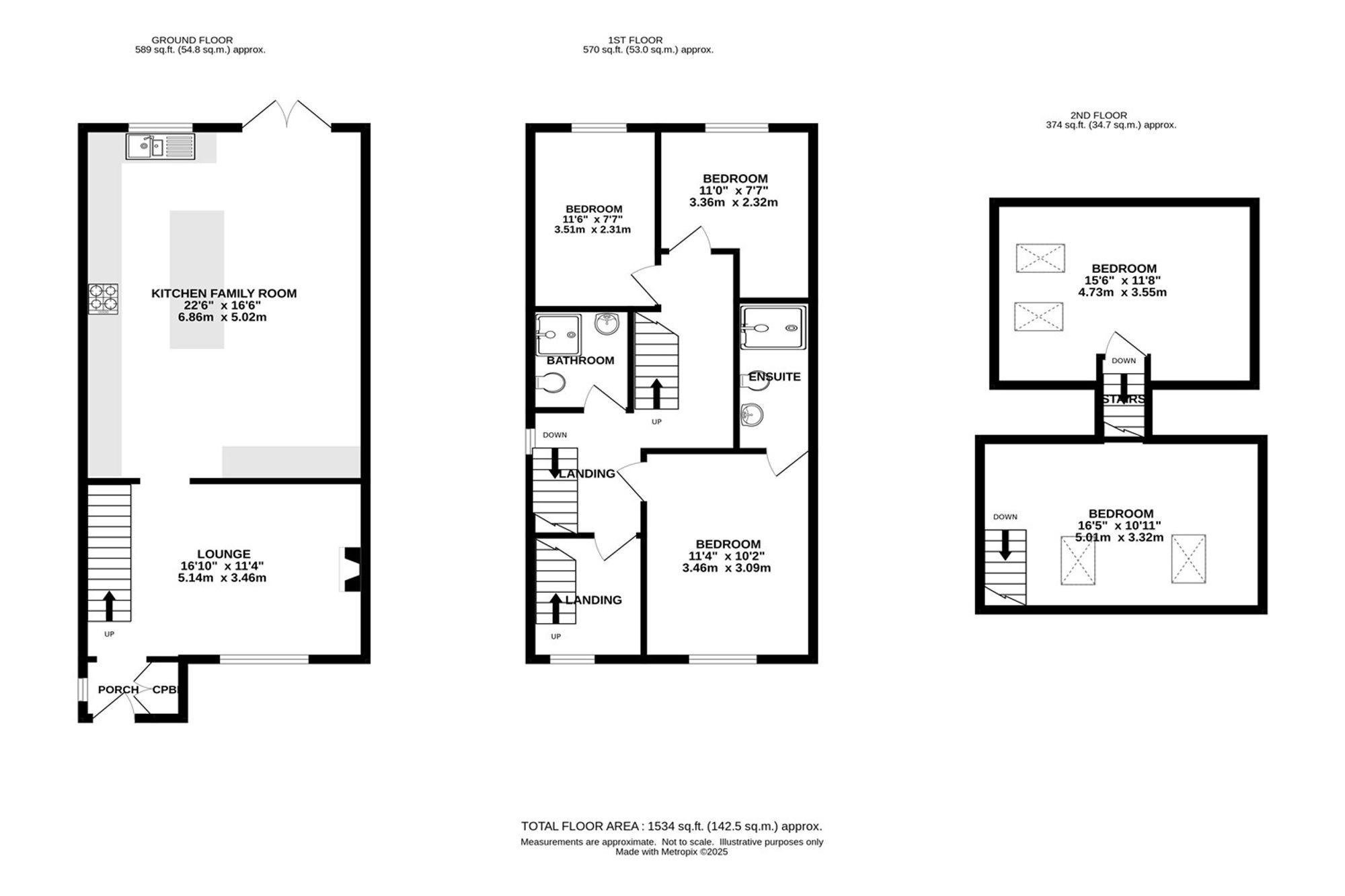 Lake View Tom Lane, High Peak floorplan