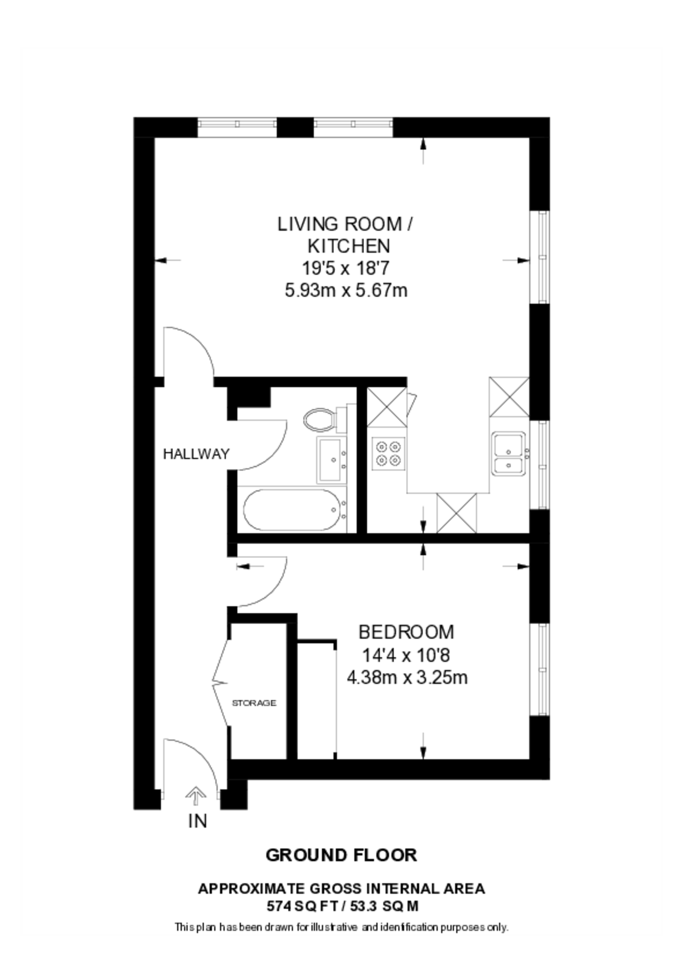Fanshaw House, Hackney floorplan