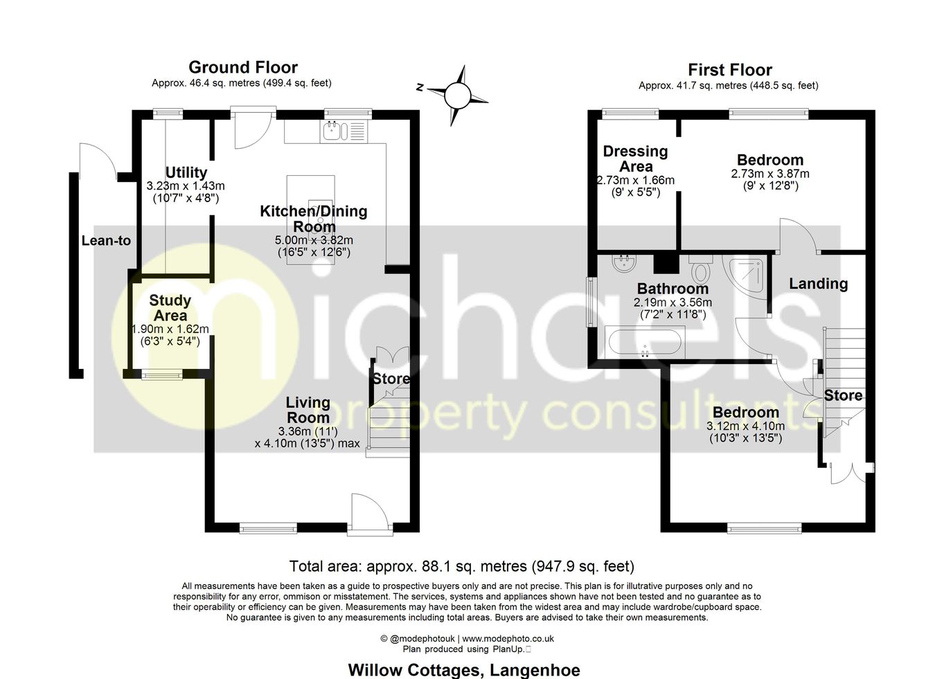1 Willow Cottages, Mersea Road, Colchester floorplan