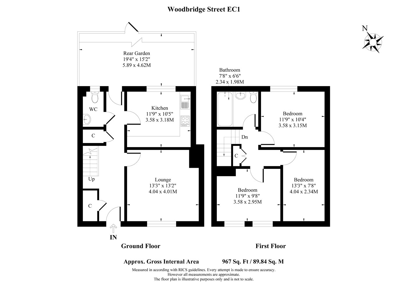 22, Woodbridge Street, London floorplan