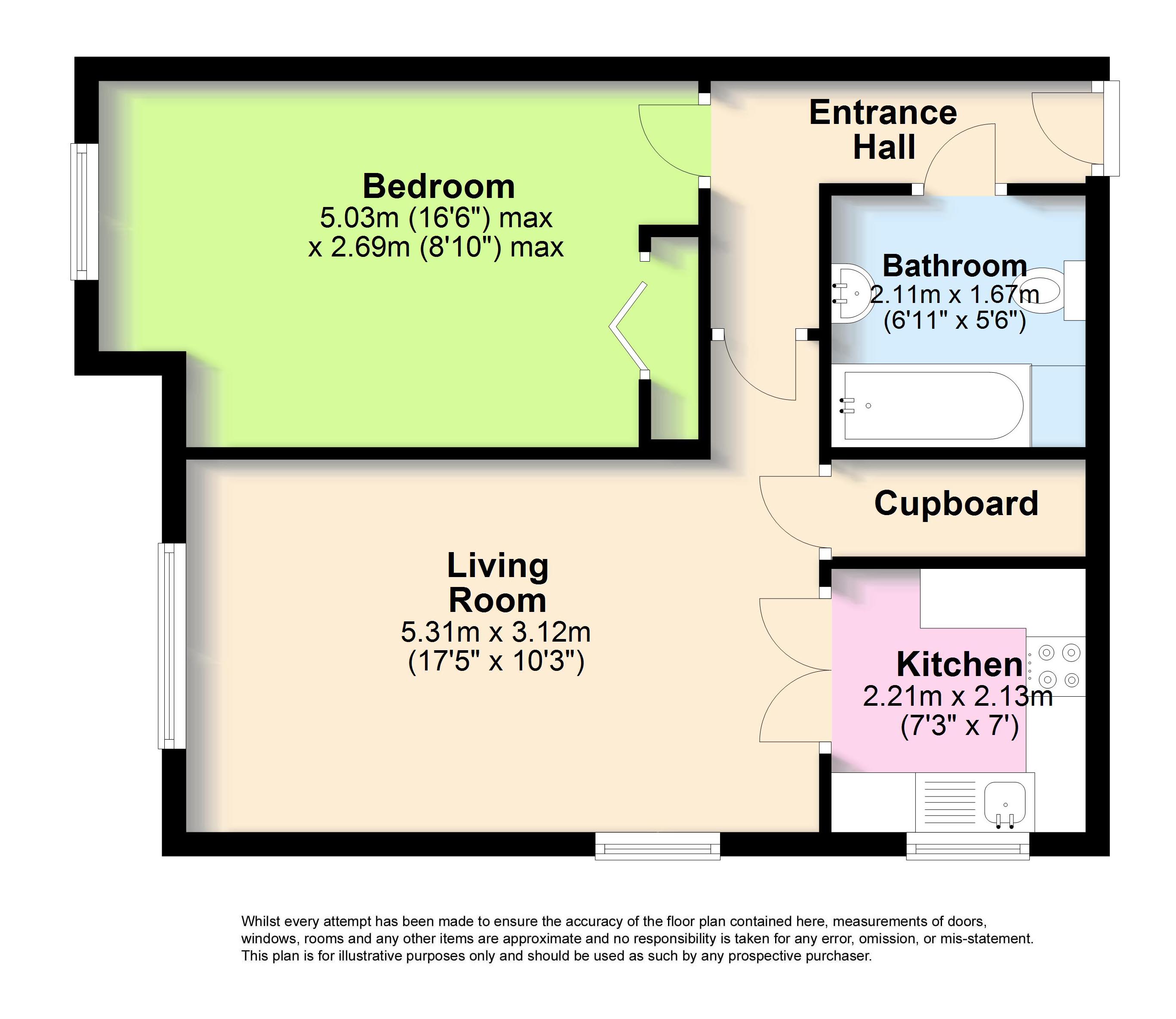17, Silverwood Court, Rustington floorplan