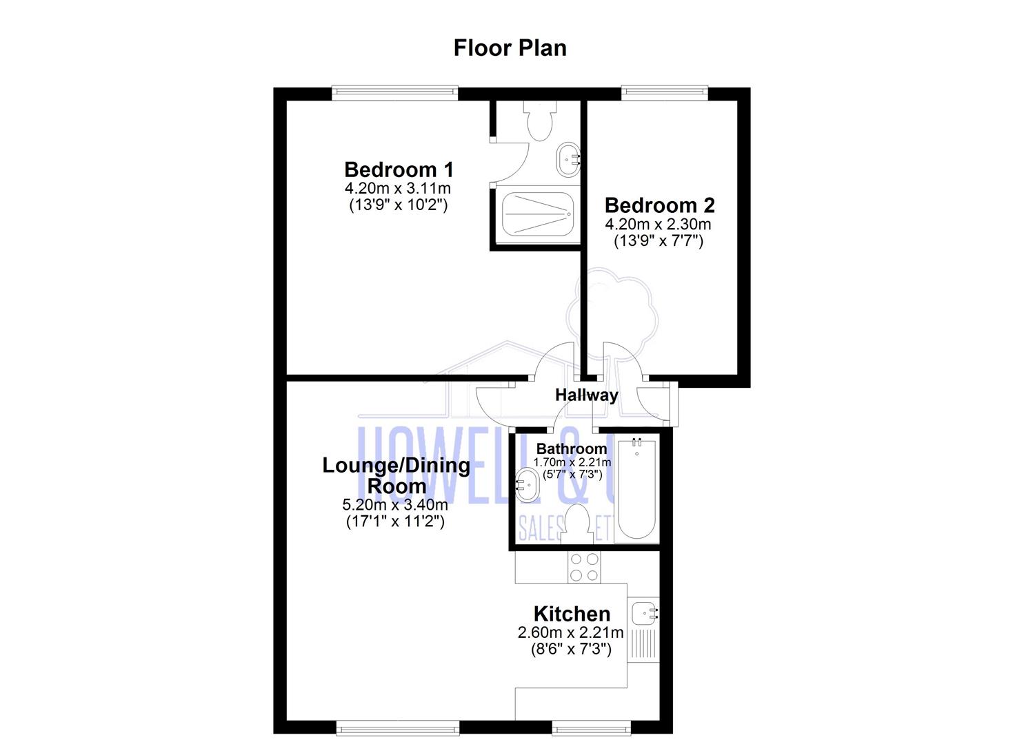 2 Bedrooms Flat for sale in Ferryside, Thelwall, Warrington WA4