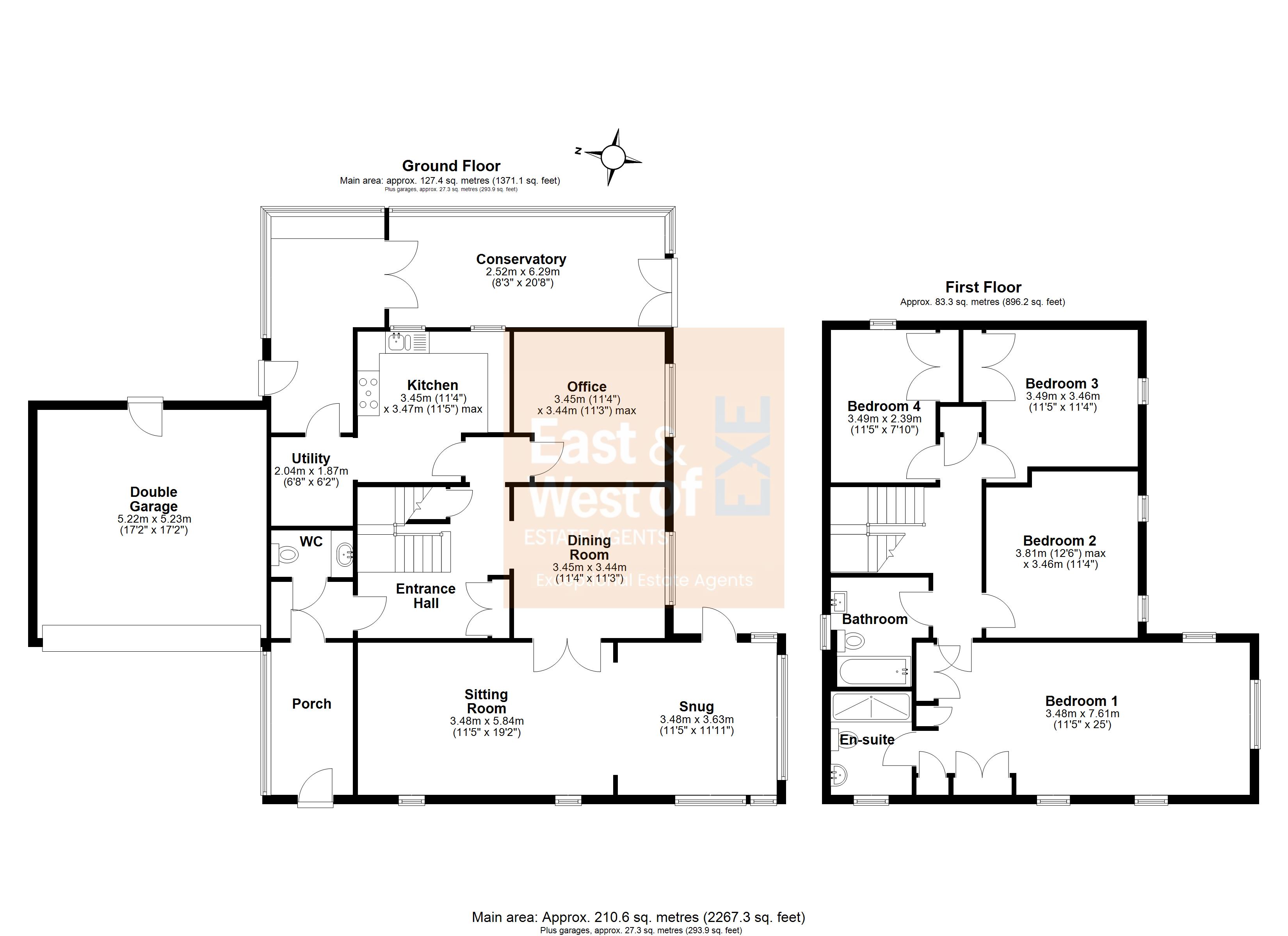 3, California Close, Exeter floorplan