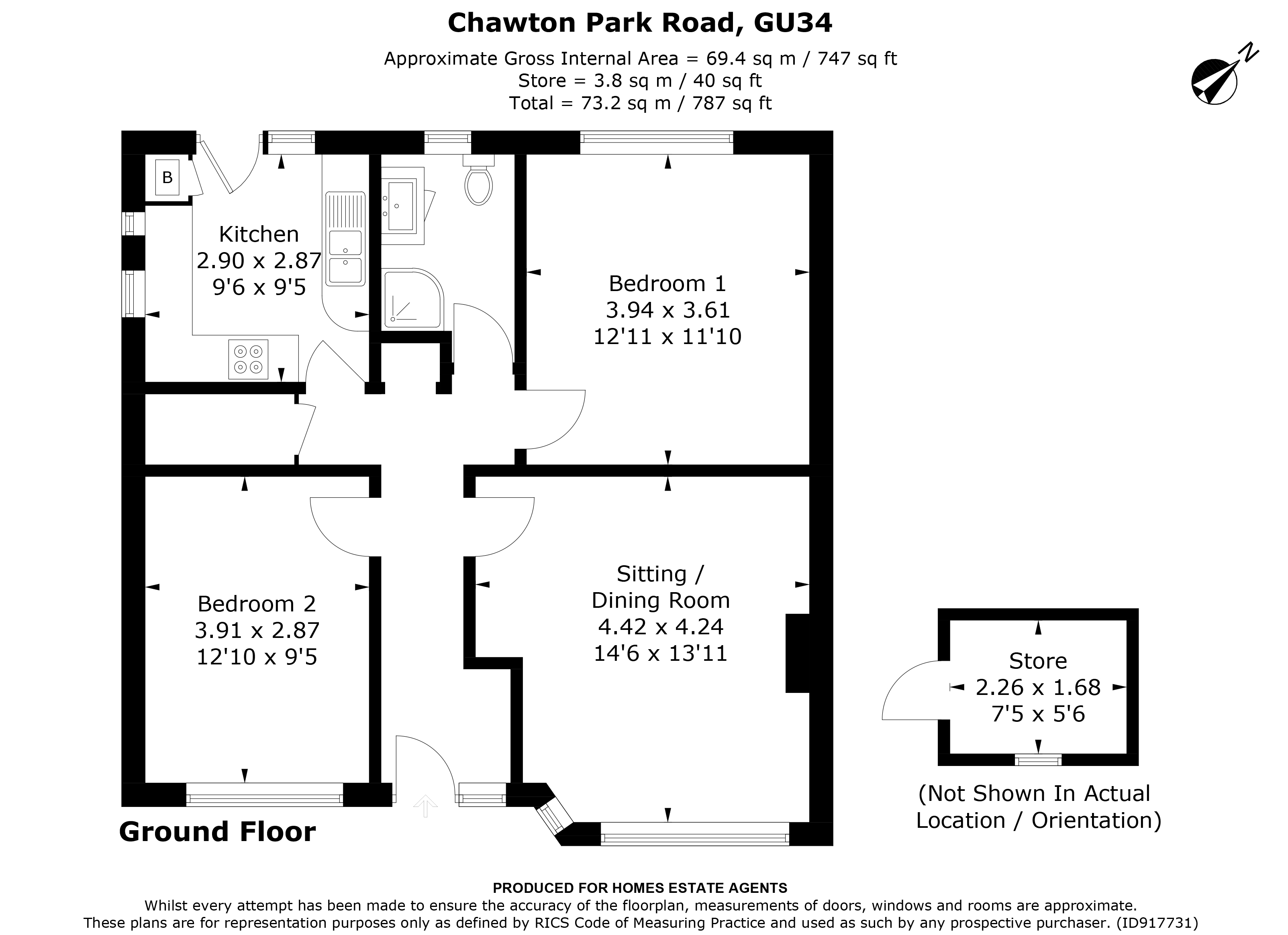 Chawton Park Road, Alton, Hampshire GU34, 2 bedroom for sale