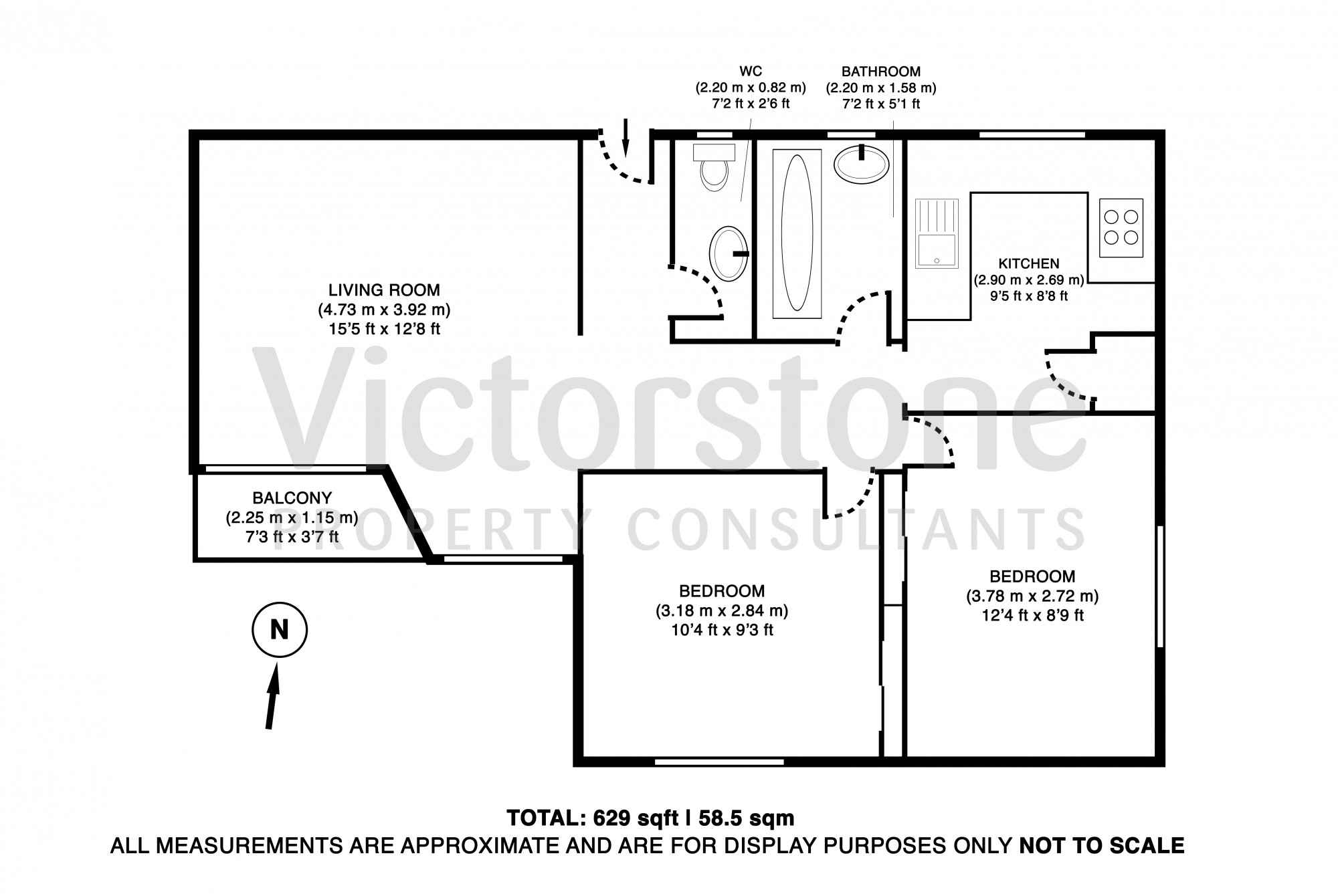 2 Bedrooms Flat for sale in Faversham House, Bayham Place, London NW1