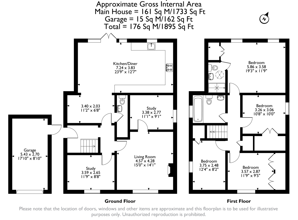7, Moulder Road, Tewkesbury floorplan