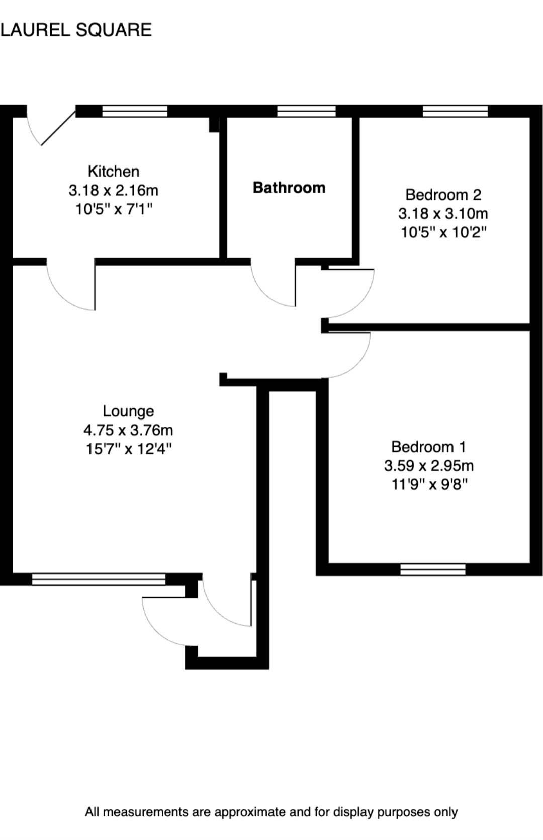 Laurel Square, Bonnybridge FK4, 2 bedroom flat for sale 66410570