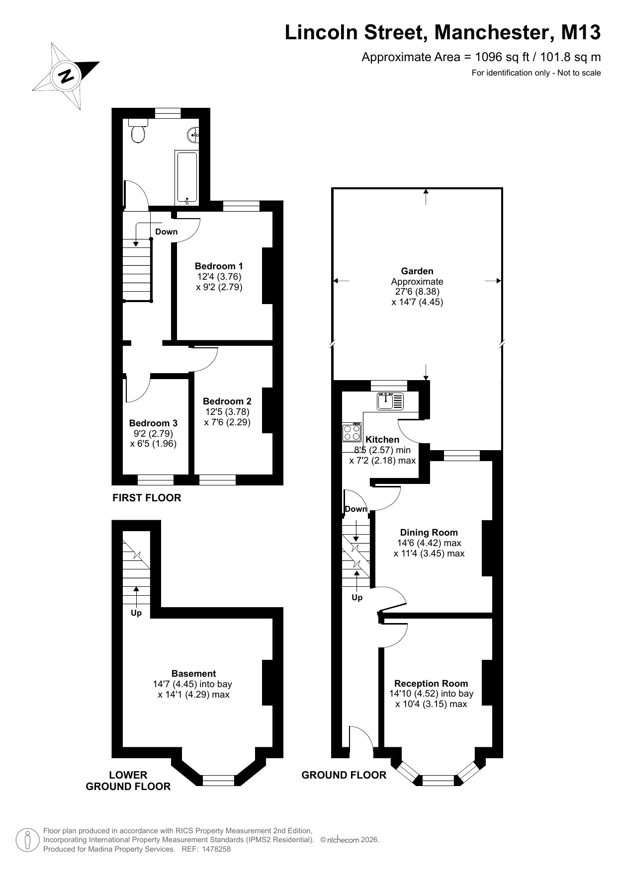 3, Lincoln Street, Manchester floorplan